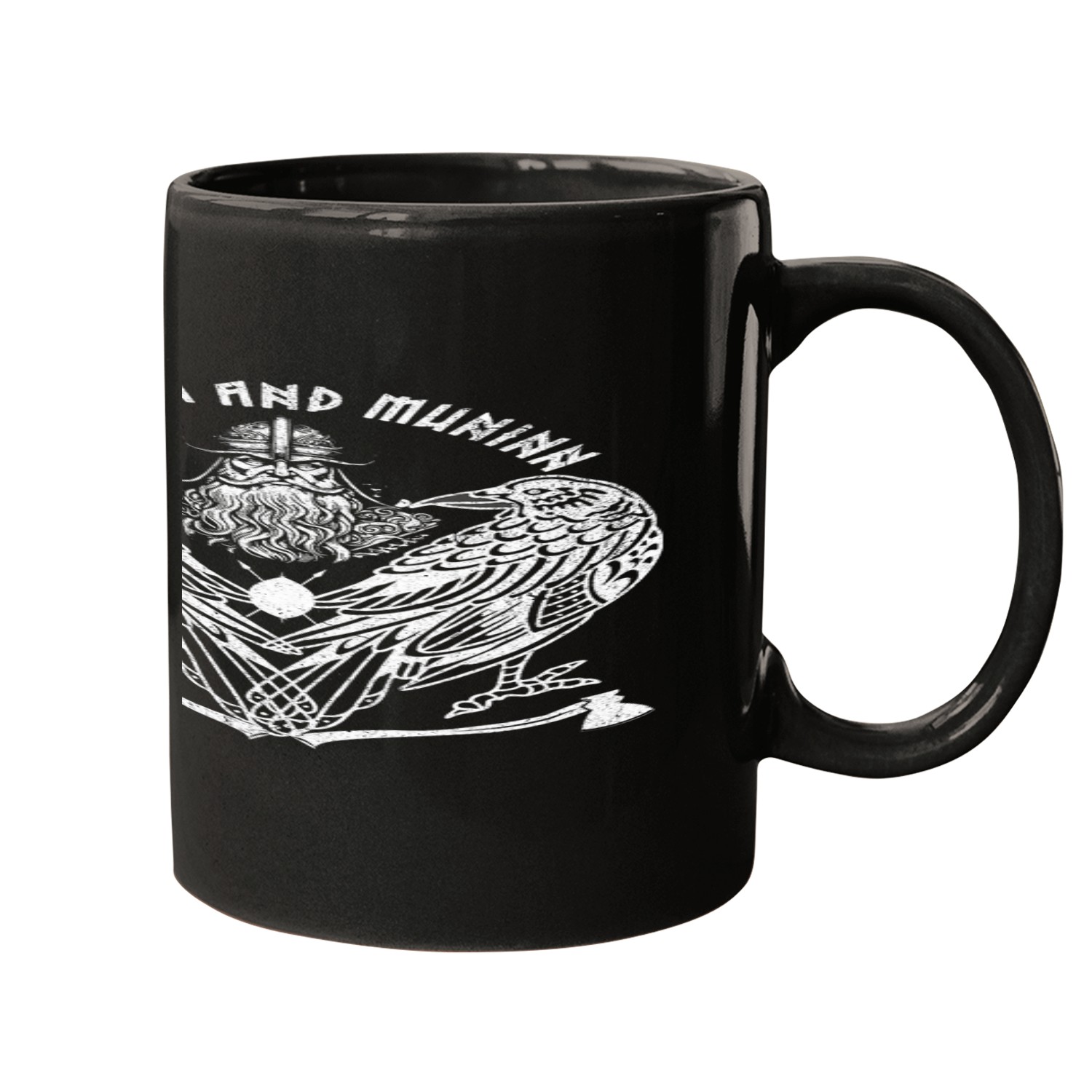 Viking Odin Ravens Huginn and Muninn Messengers Of Norse God 1 Mugs
