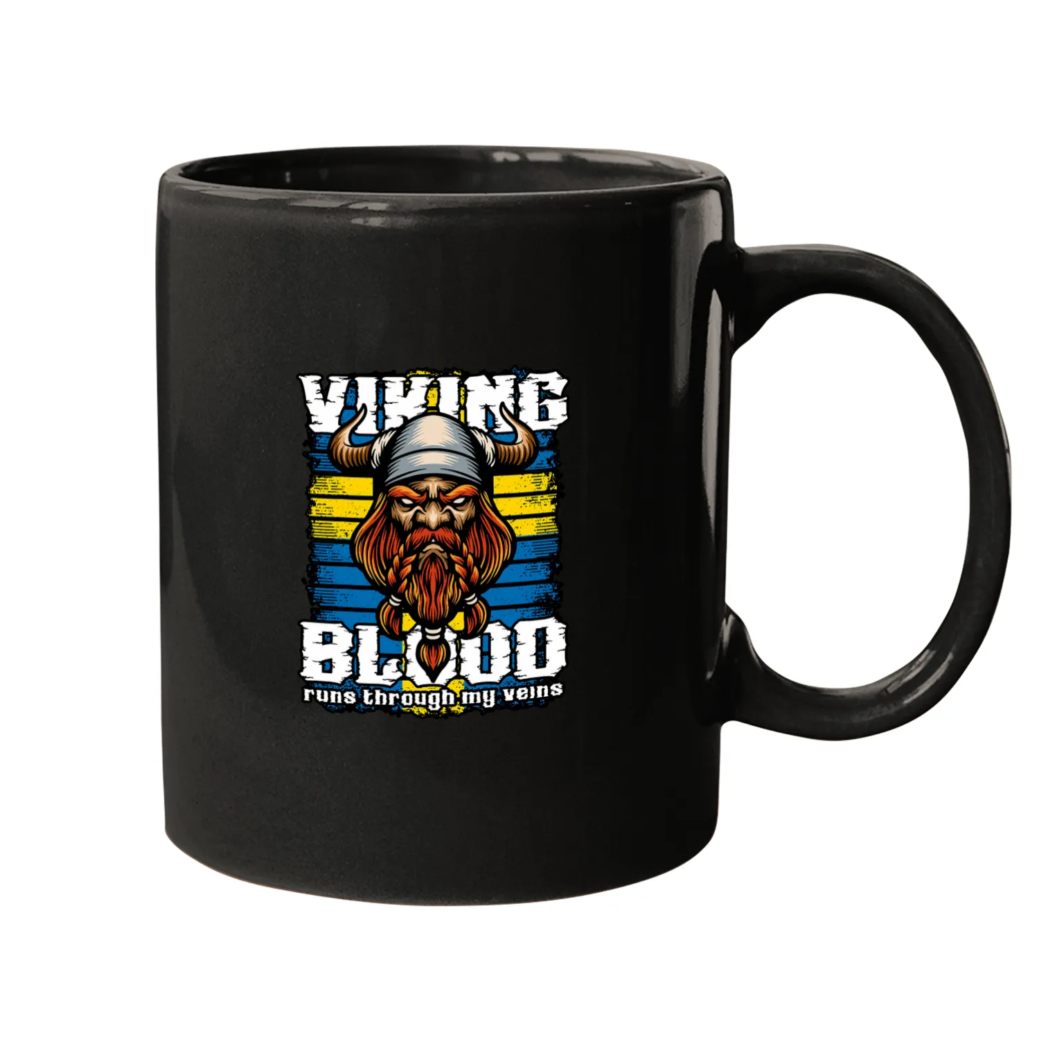 Viking Blood Runs Through My Veins Sweden Vikings Mugs