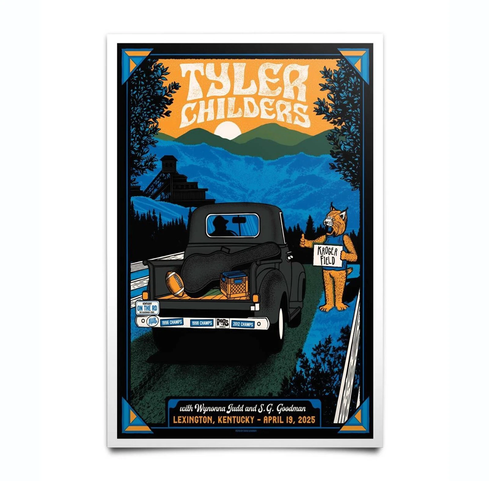 Tyler Childers On April 19, 2025 In Lexington, KY Tour Poster