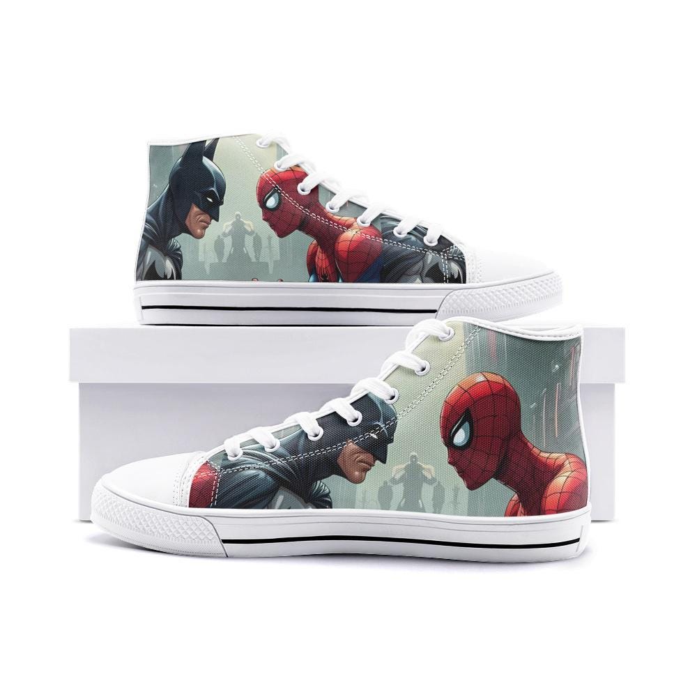 BatmanXSpidey Unisex High Top Canvas Shoes