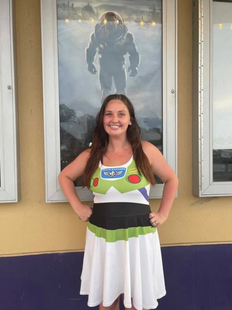 Space Explorer: 'Buzz' Women's Sleeveless Athletic Skater Dress