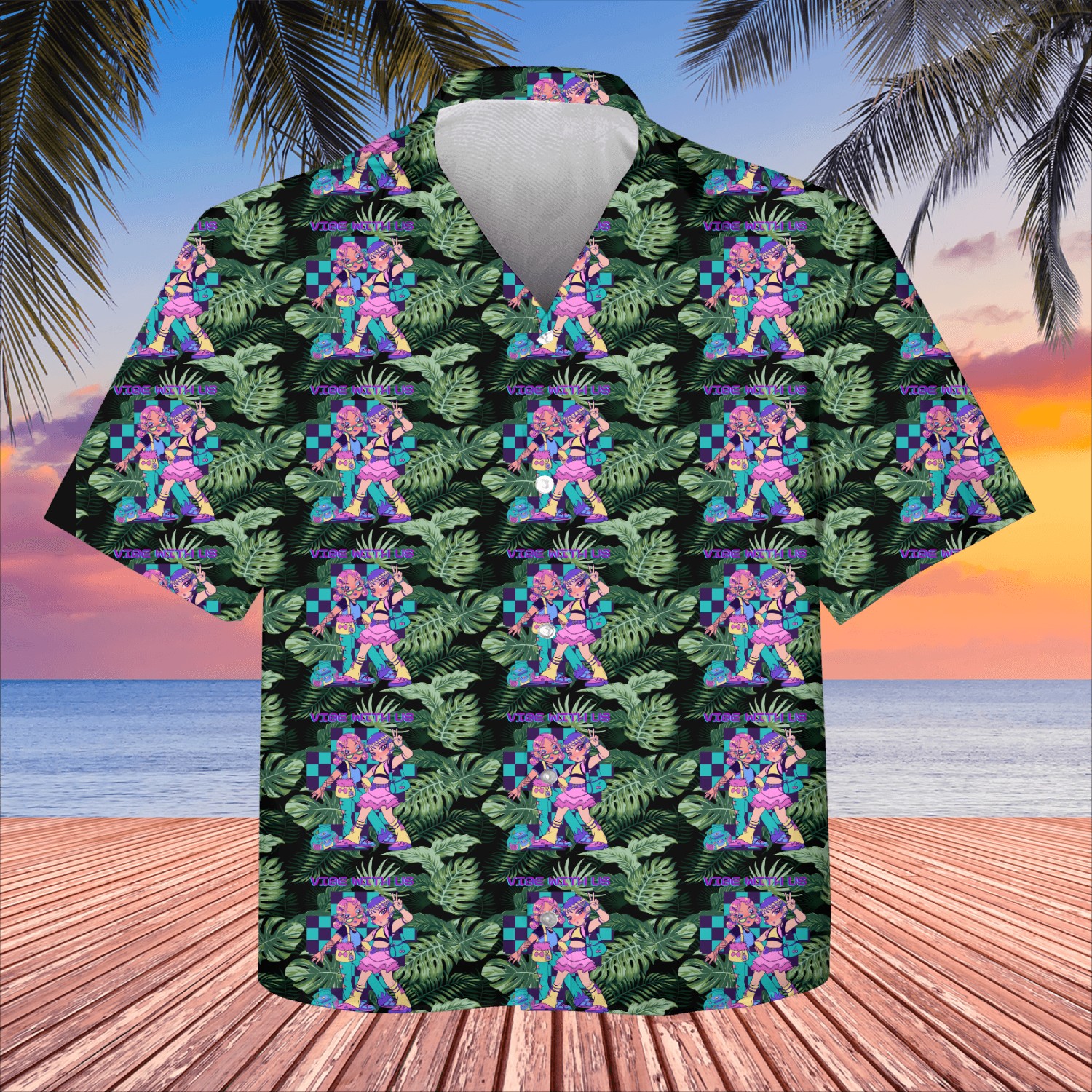 vibes with us Kids Hawaiians