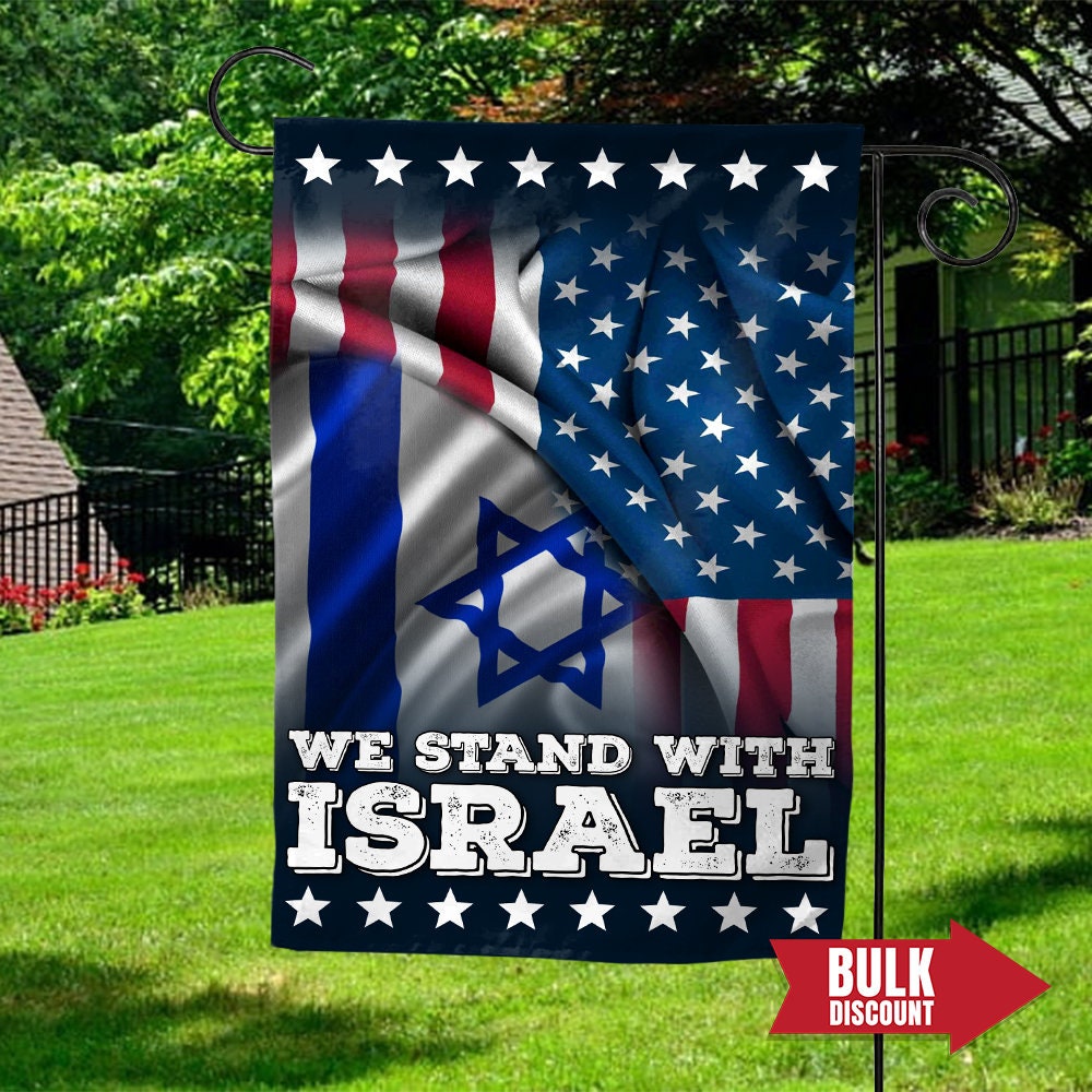 We Stand With Israel Garden Flag/Pray For Israel Garden Flag/Support Israel Flag/Israel American Flag