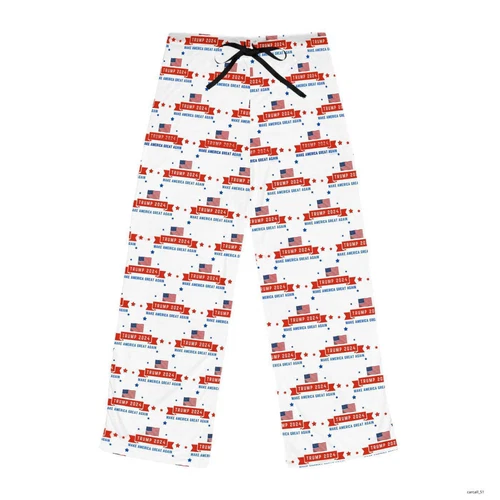 TRUMP 2024 PATTERN Women's Pajama Pants