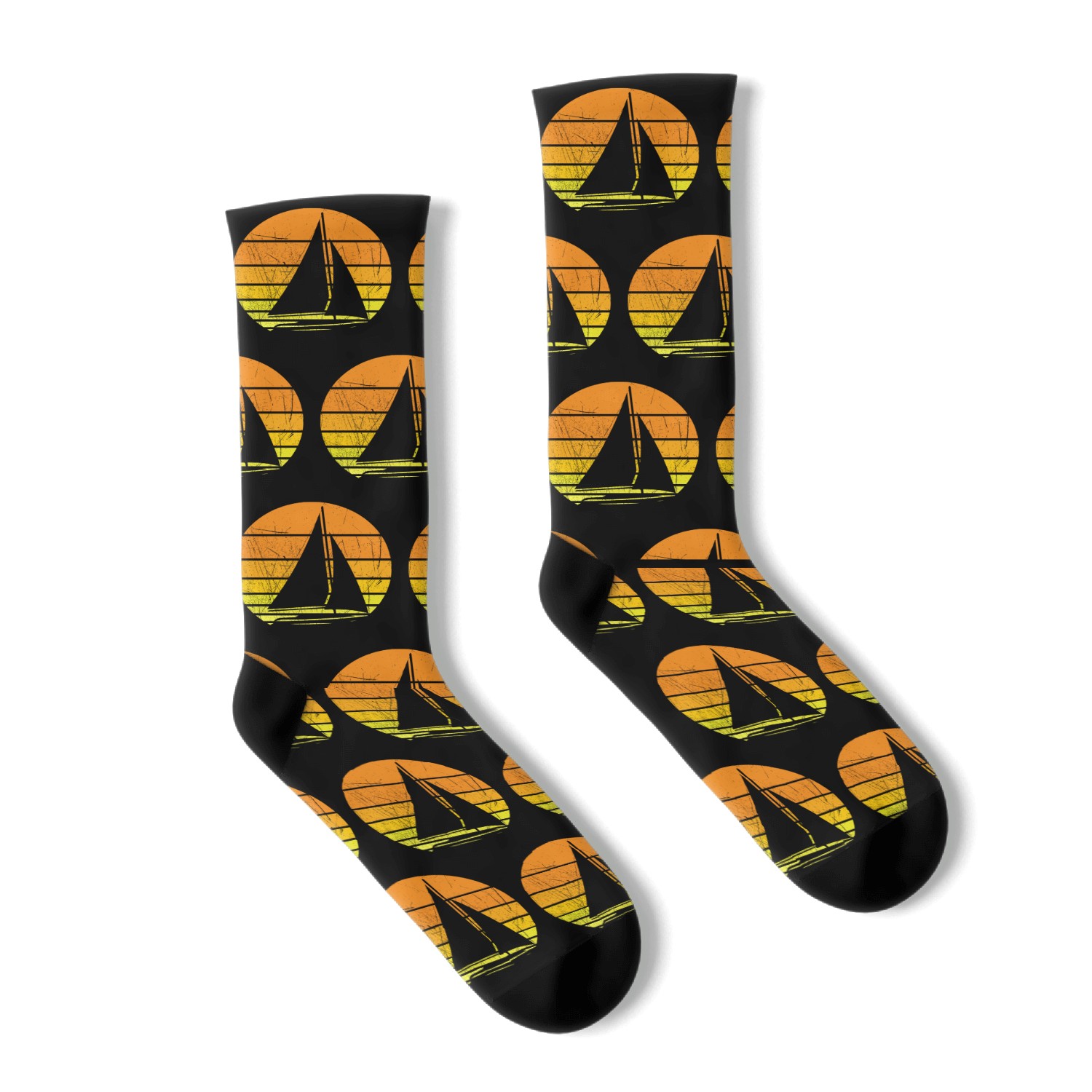 sail sailing boat ship water sea gift idea Socks