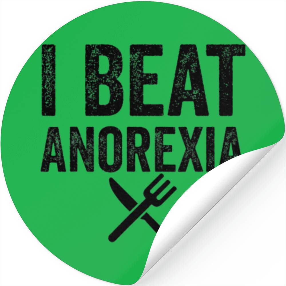 I Beat Survived Anorexia Awareness Survivor Stickers
