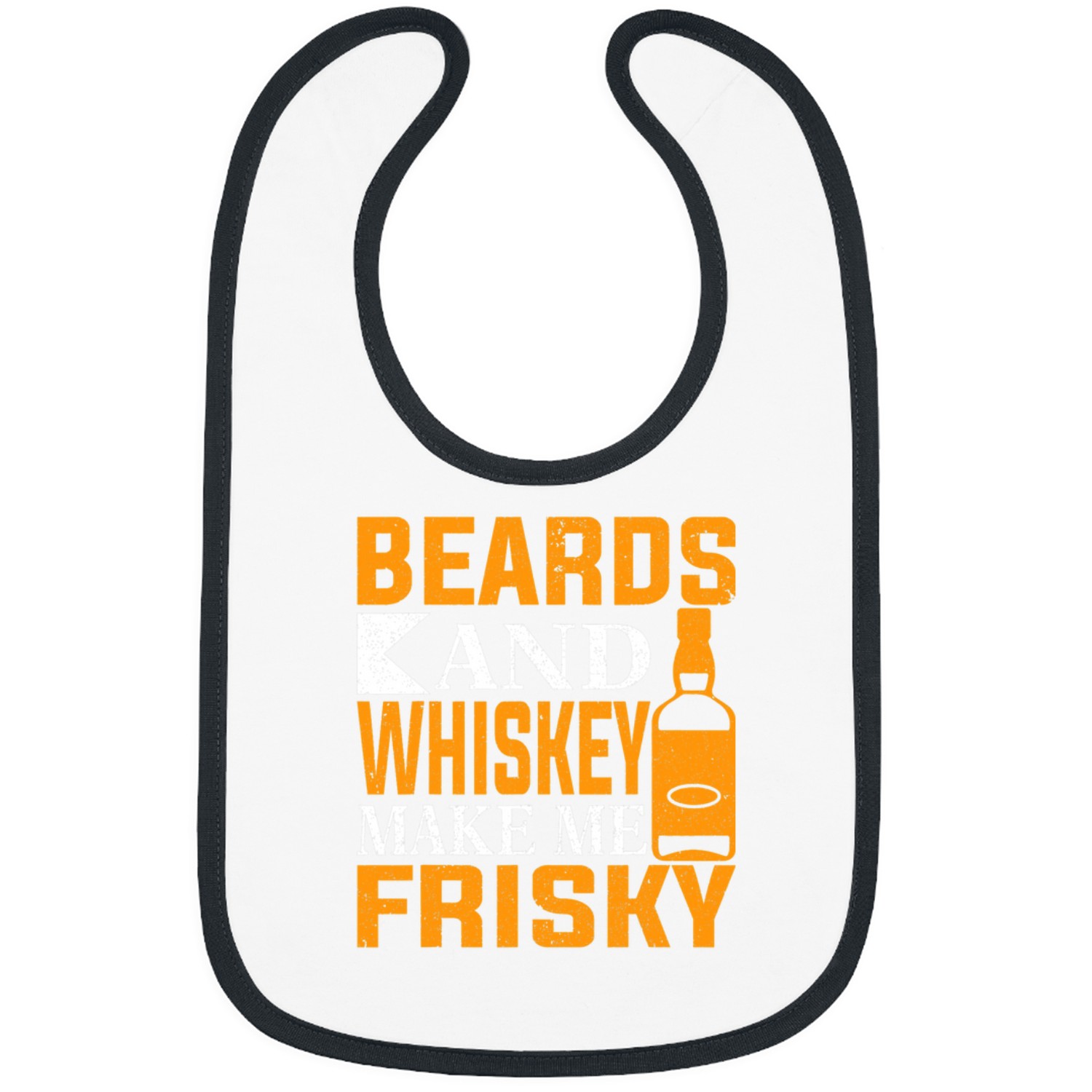 Wines Fun beards and whisky make me frisky Bibs
