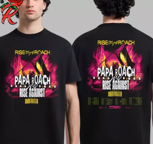 Papa Roach And Rise Against Tour 2025 Unisex T-Shirt