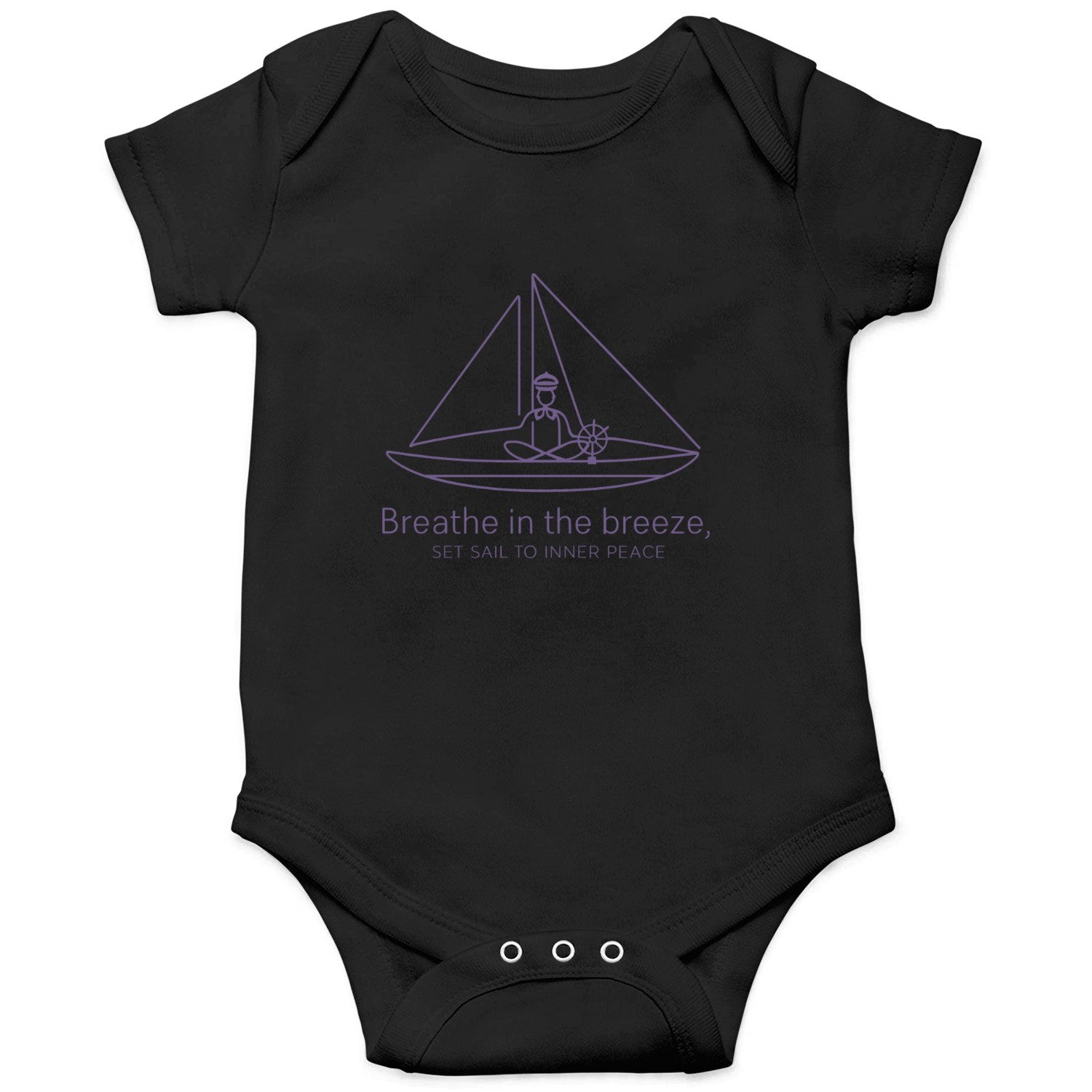 Breathe in the Breeze, Set Sail to Inner Peace Onesies