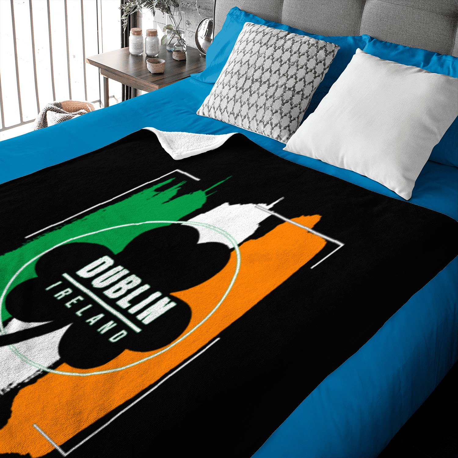 Dublin Ireland Irish Flag St. Patrick's Day Baby Blankets