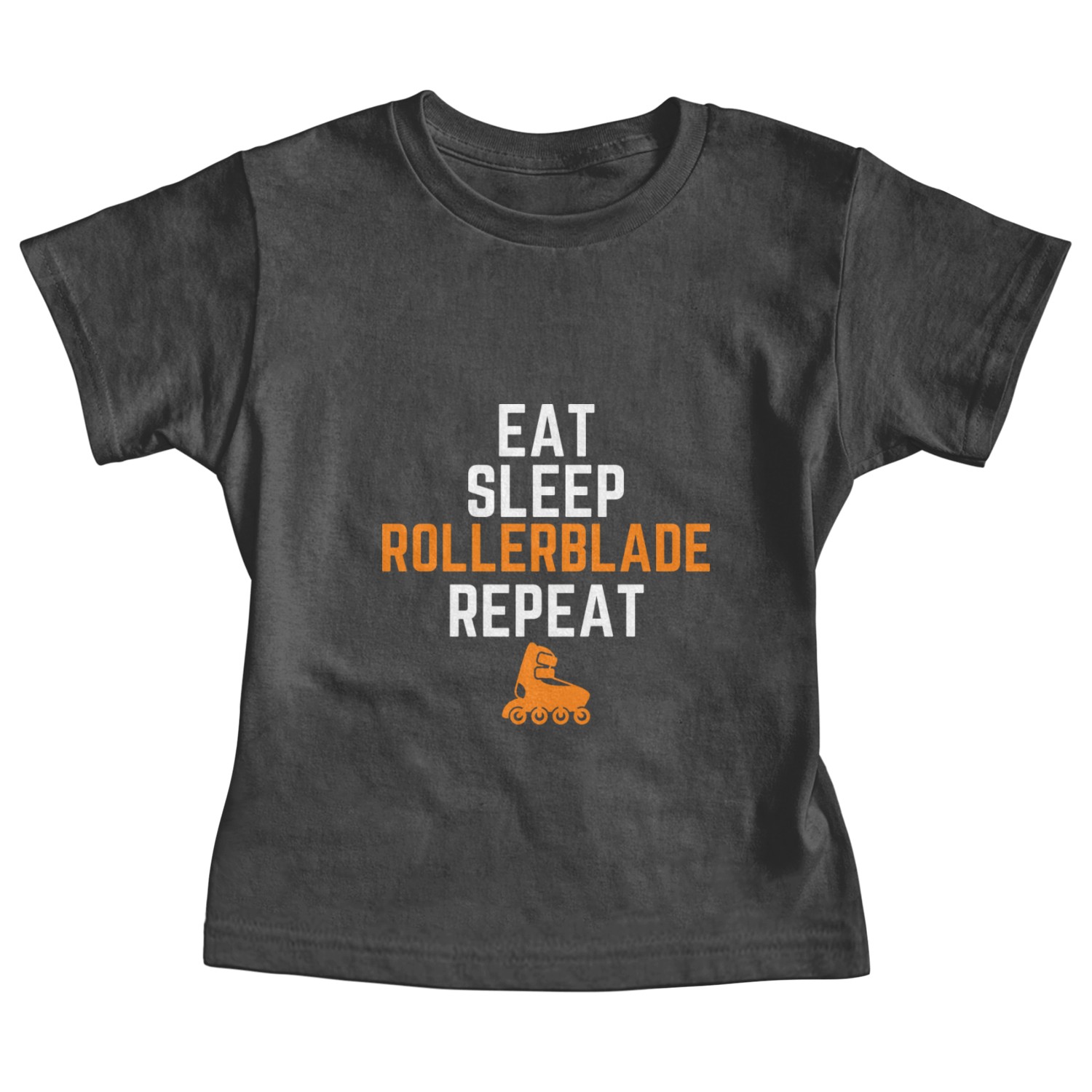Eat Sleep Rollerblade Repeat Baby Tees