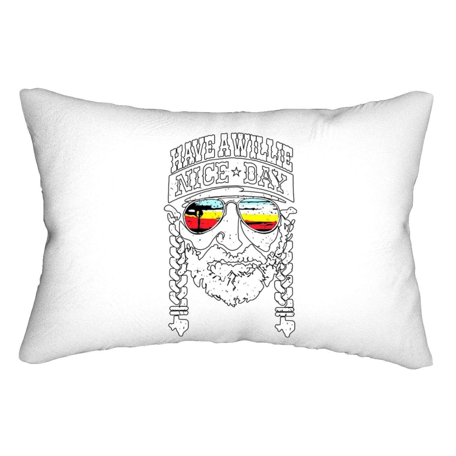 Have A Willie Nice Day Unisex Lumbar Pillows Love USA