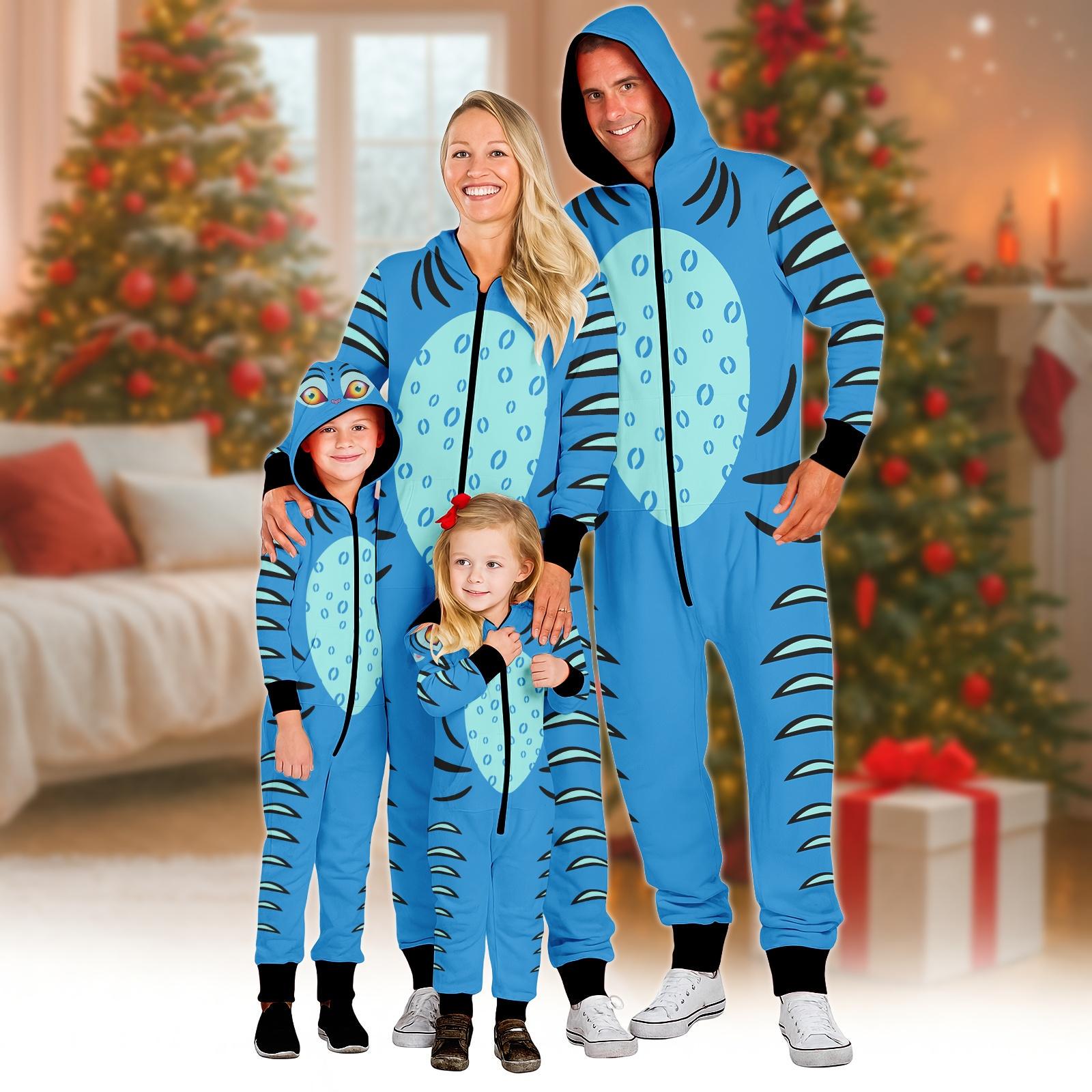 DerPy Tiger Jumpsuit Onesie, Cute Animal Costume Jumpsuit, Cozy Winter Loungewear, Funny Pajamas, Xmas Gift Idea, Christmas Gift
