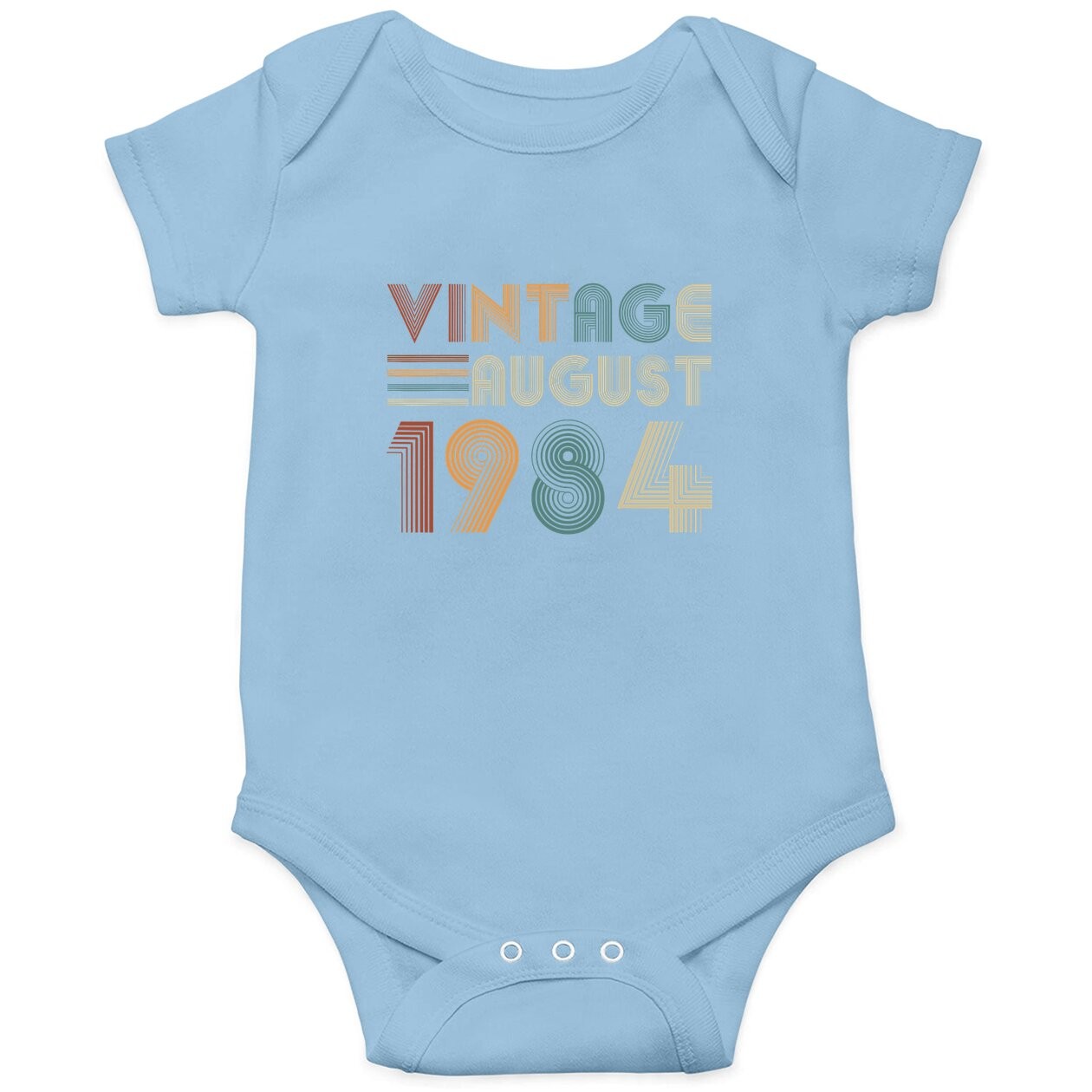 Retro Vintage August 1984 Baby Bodysuit 35th Birthday Baby Bodysuit