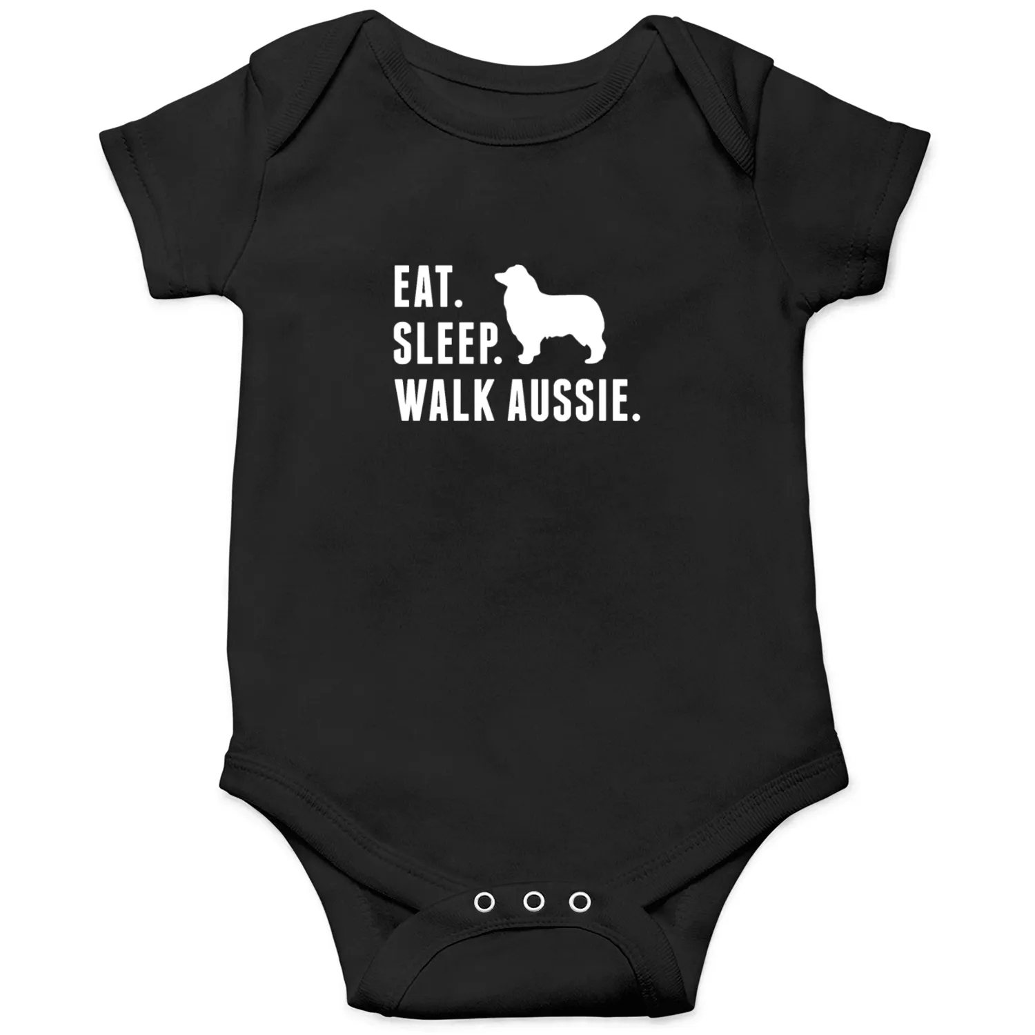 Eat Sleep Walk Australian Shepherd Onesies