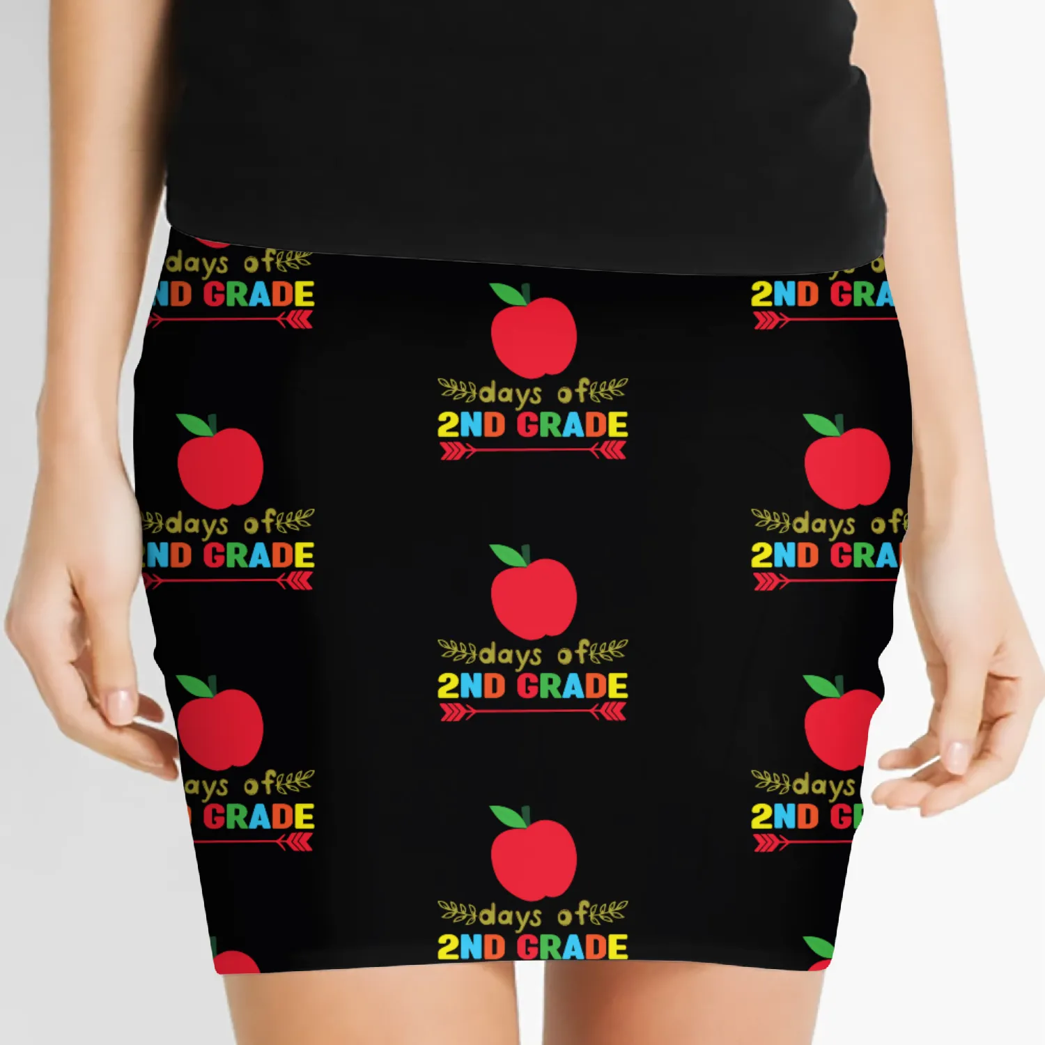 Days Of Second Grade Kindergarten Women's Mini Skirts