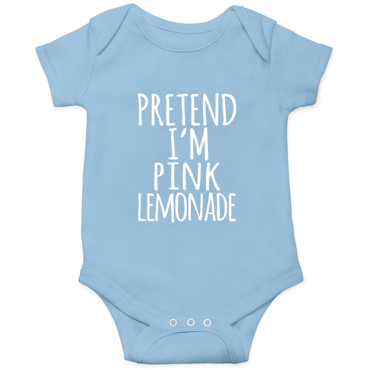 Lazy Halloween Costume Pretend I'm Pink Lemonade Baby Bodysuit