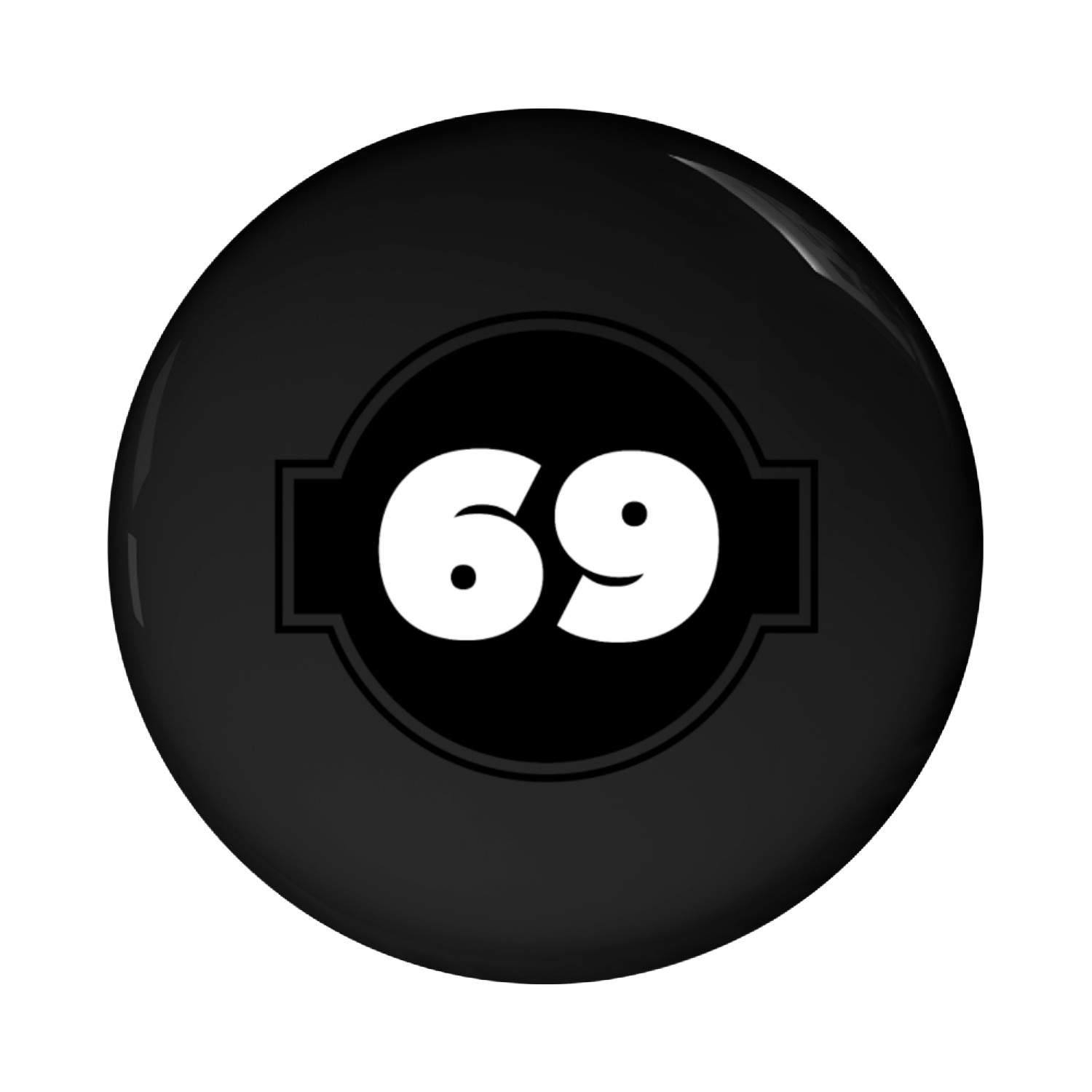 Number 69 Cheers to Sixty-Nine Years Old Pin Buttons