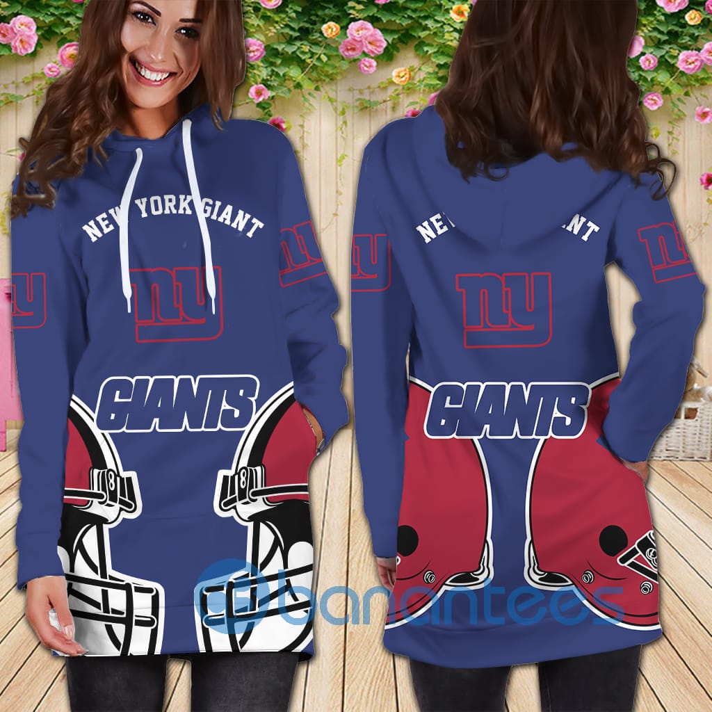 football New York Giants Helmet Women Hoodie Dress