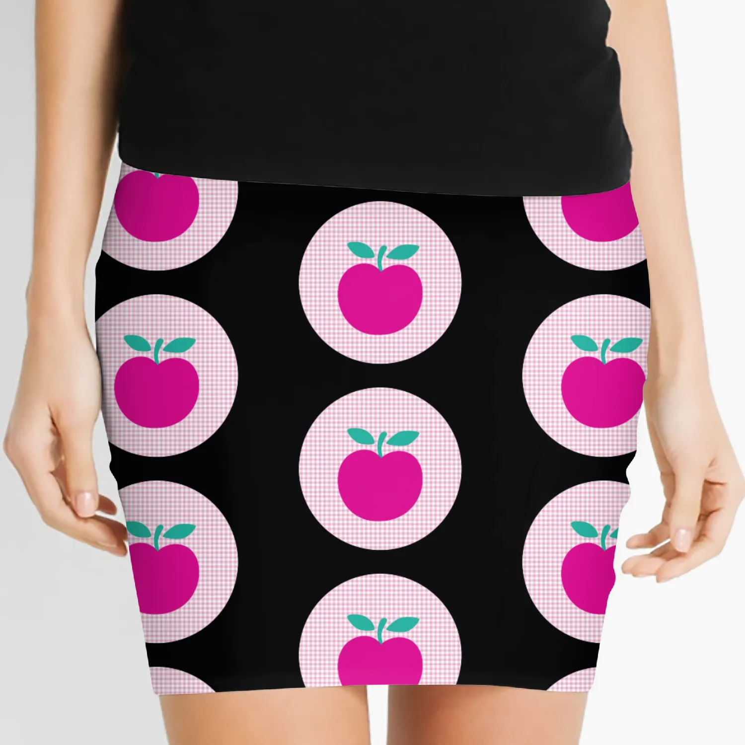 pink apple Women's Mini Skirts