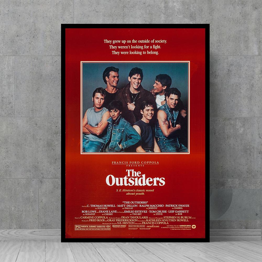 1983 The Outsiders Movie Poster - Wall Art - Vintage Posters - Retro Wall Decor - Film Fan Collectibles