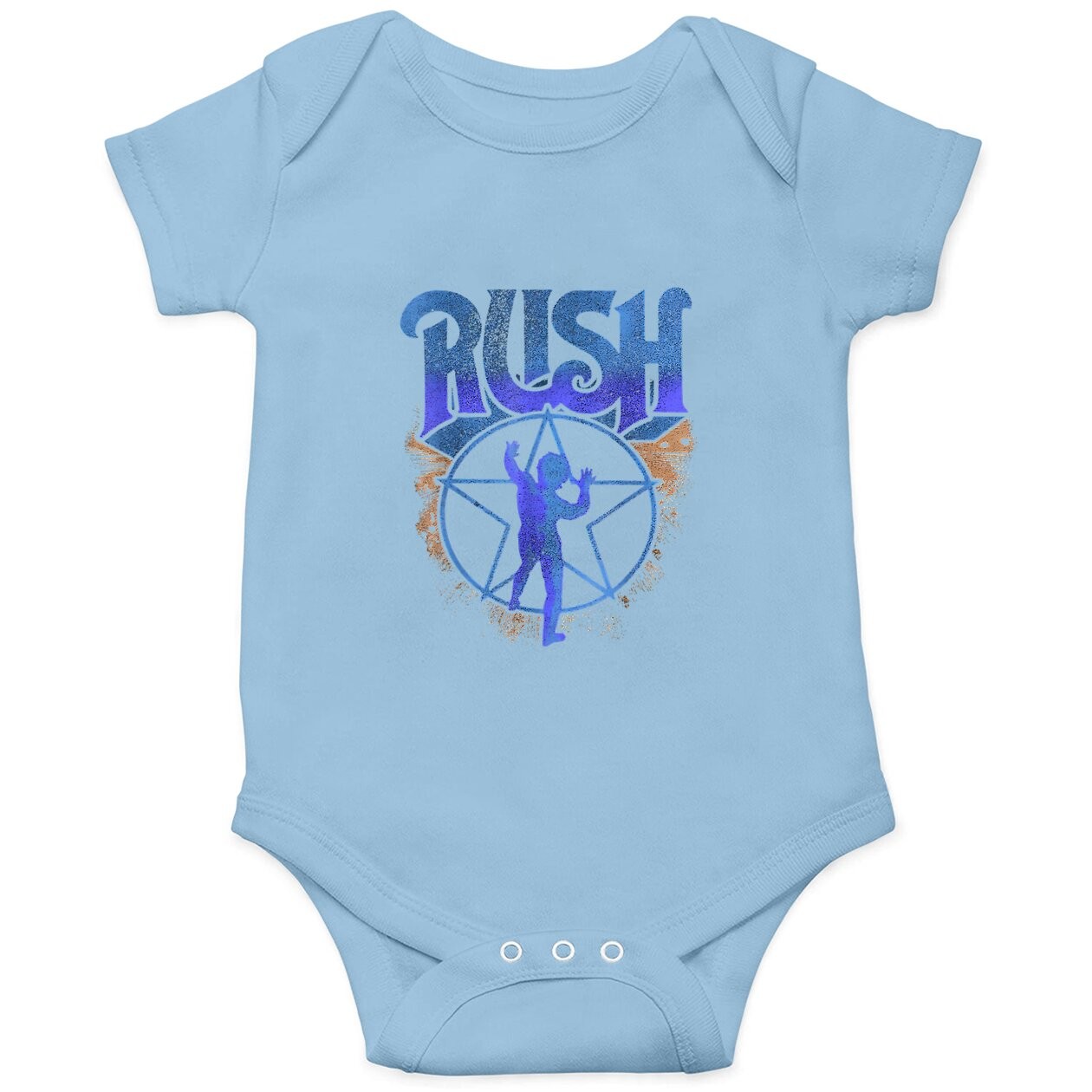 Graphic Rush Tee Music Band Love Starman Baby Bodysuit
