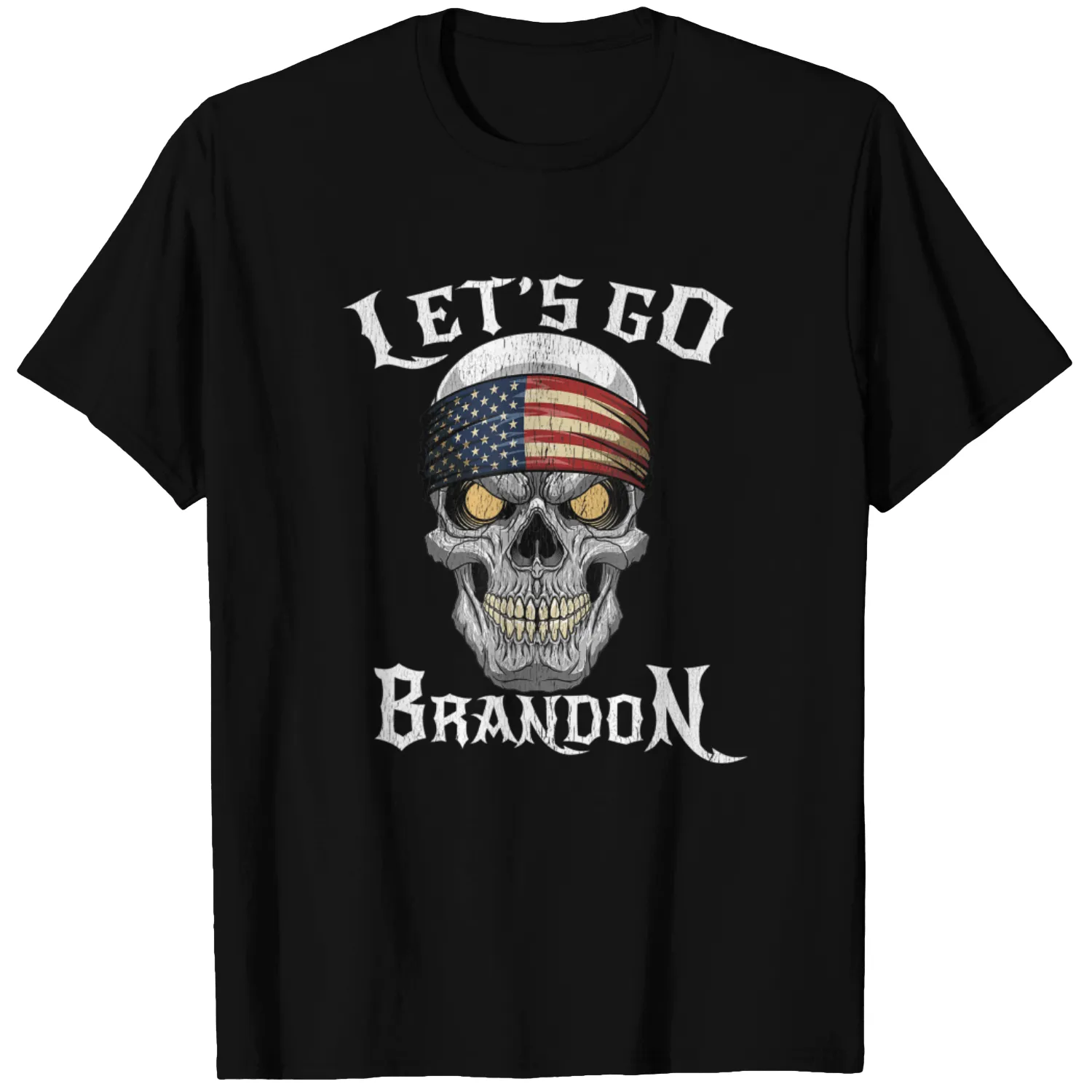 Let’s Go Brandon Skull Head T-Shirt