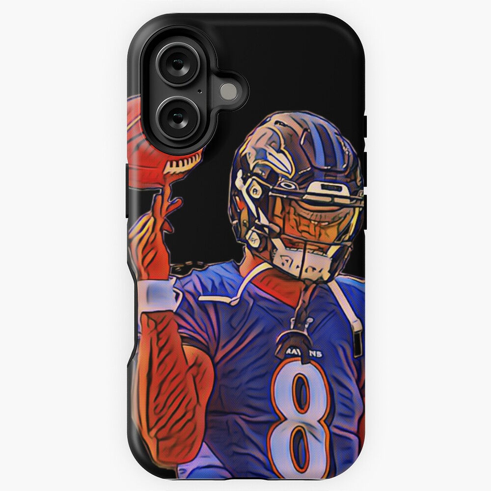Lamar Jackson art iPhone Case