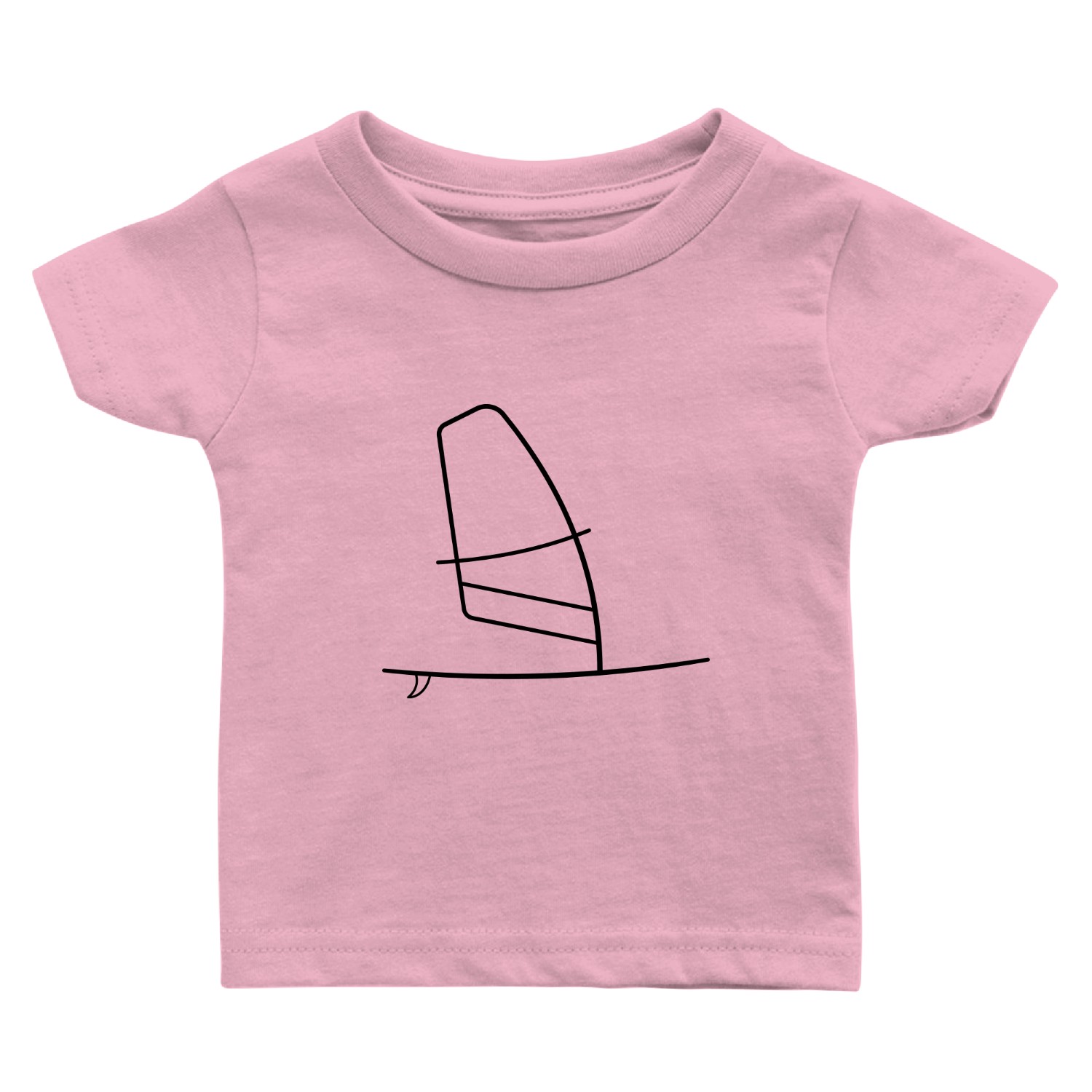 wind surfboard windsurfer surfboard with sail Baby T Shirts