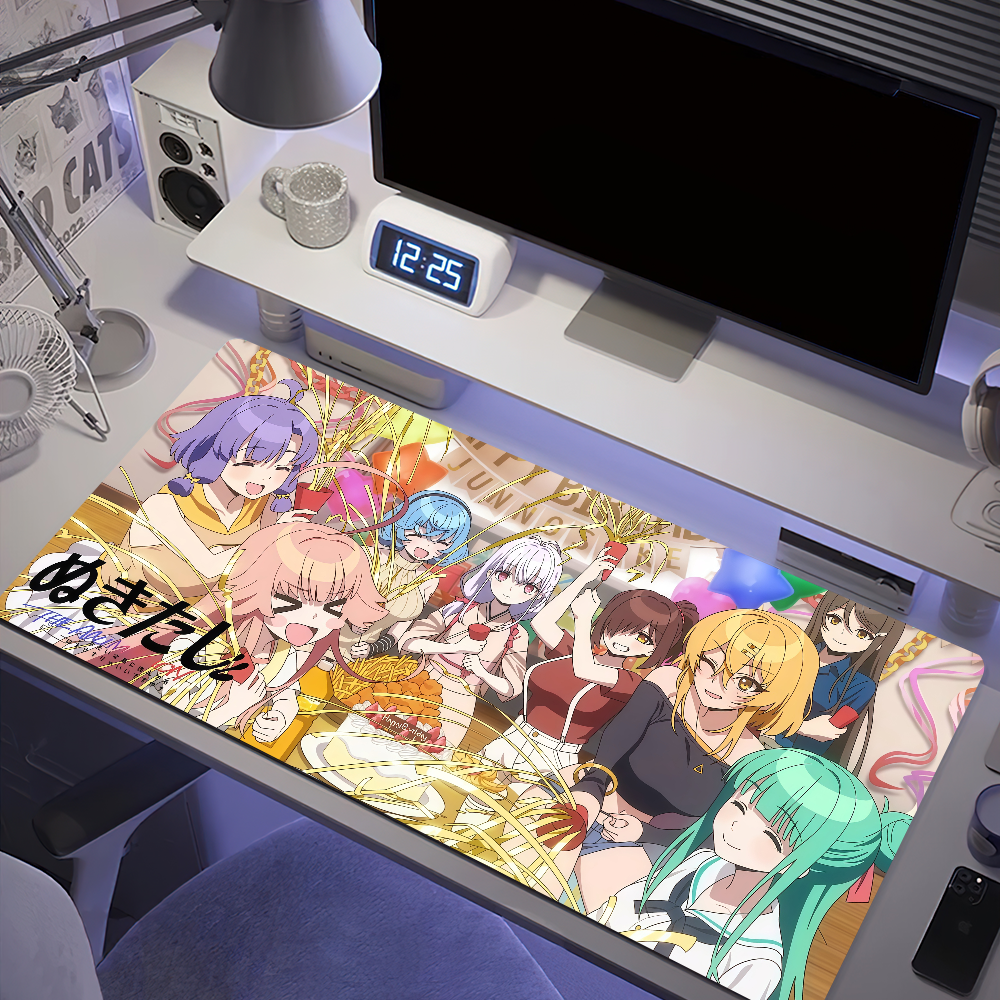 Mouse 2 NUKITASHI Pad Anime Anti-fray Home Custom Game Ergonomic Office Rubber Large Desk Casual Mat Keyboard PC Non-slip