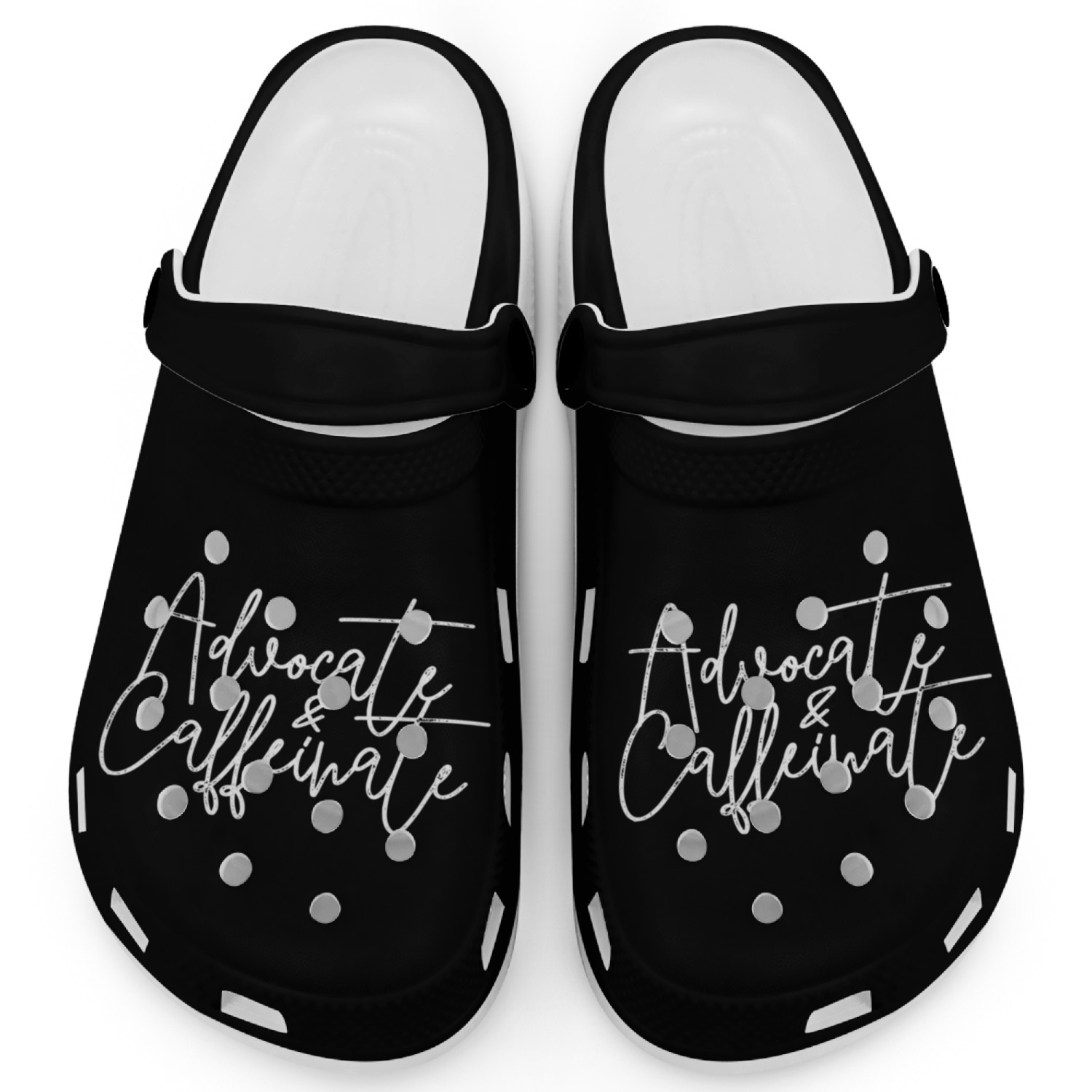 Advocate And Caffeinate Social Clogs