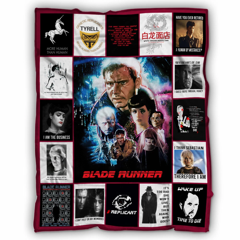 Blade Runner Blanket, Blade Runner Fleece, Sherpa Blanket Soft and Cozy Luxury