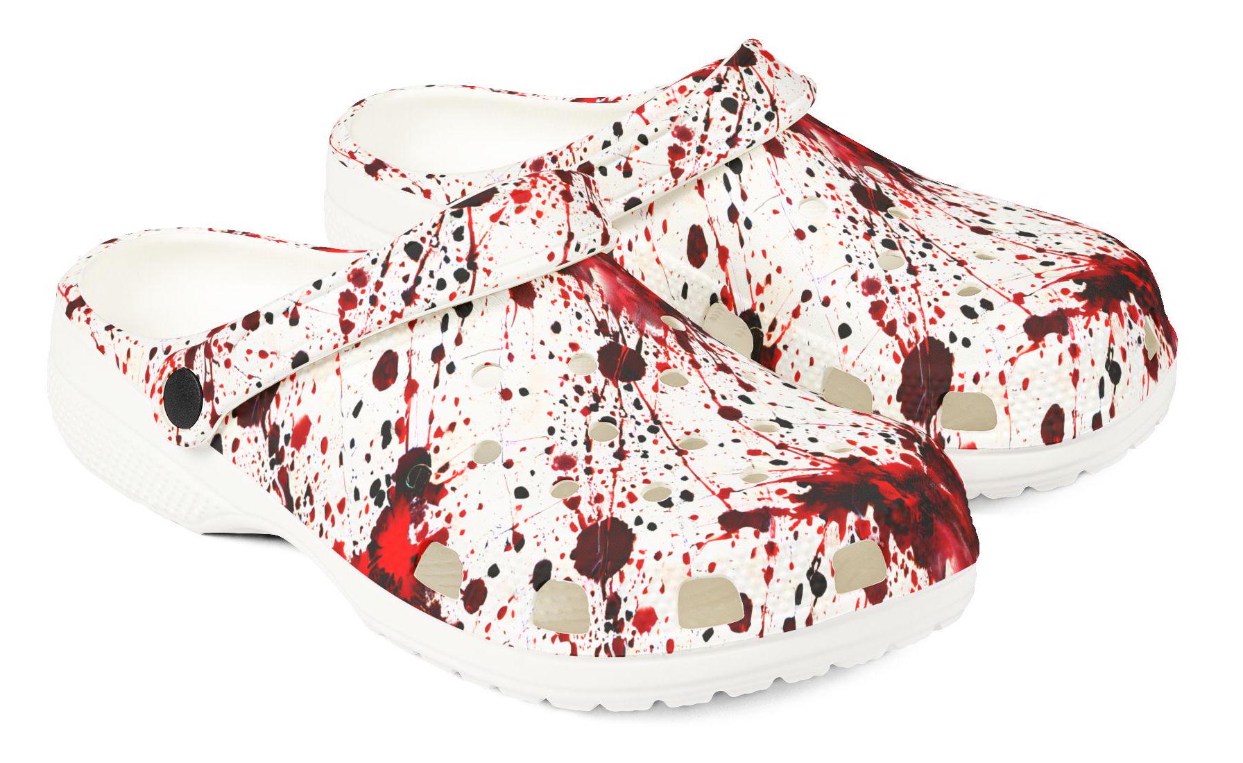 BLOOD SPLATTER - Crime Evidence Clogs For Adult/Kids