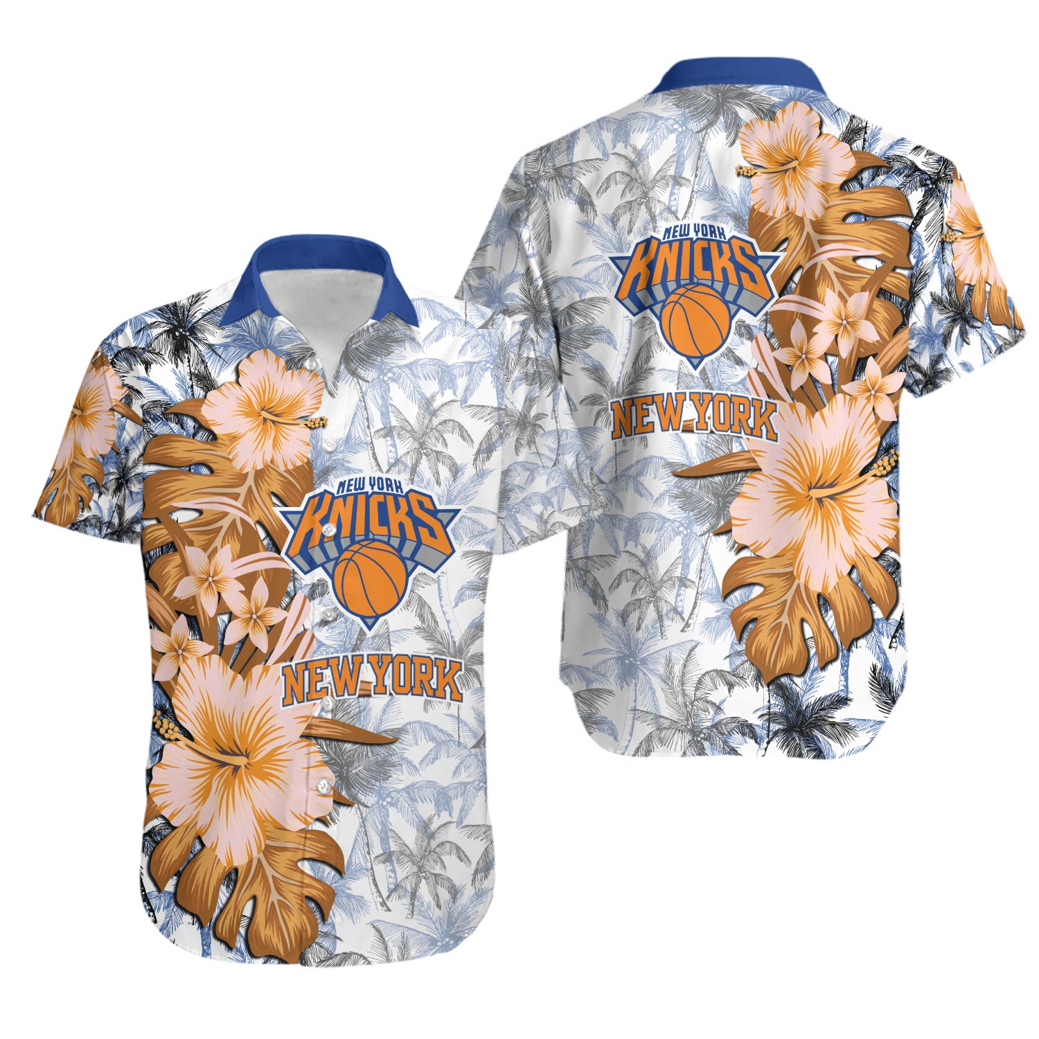 New York Basketball Team Knickss Hawaiian Shirt Button Down Unisex Adults