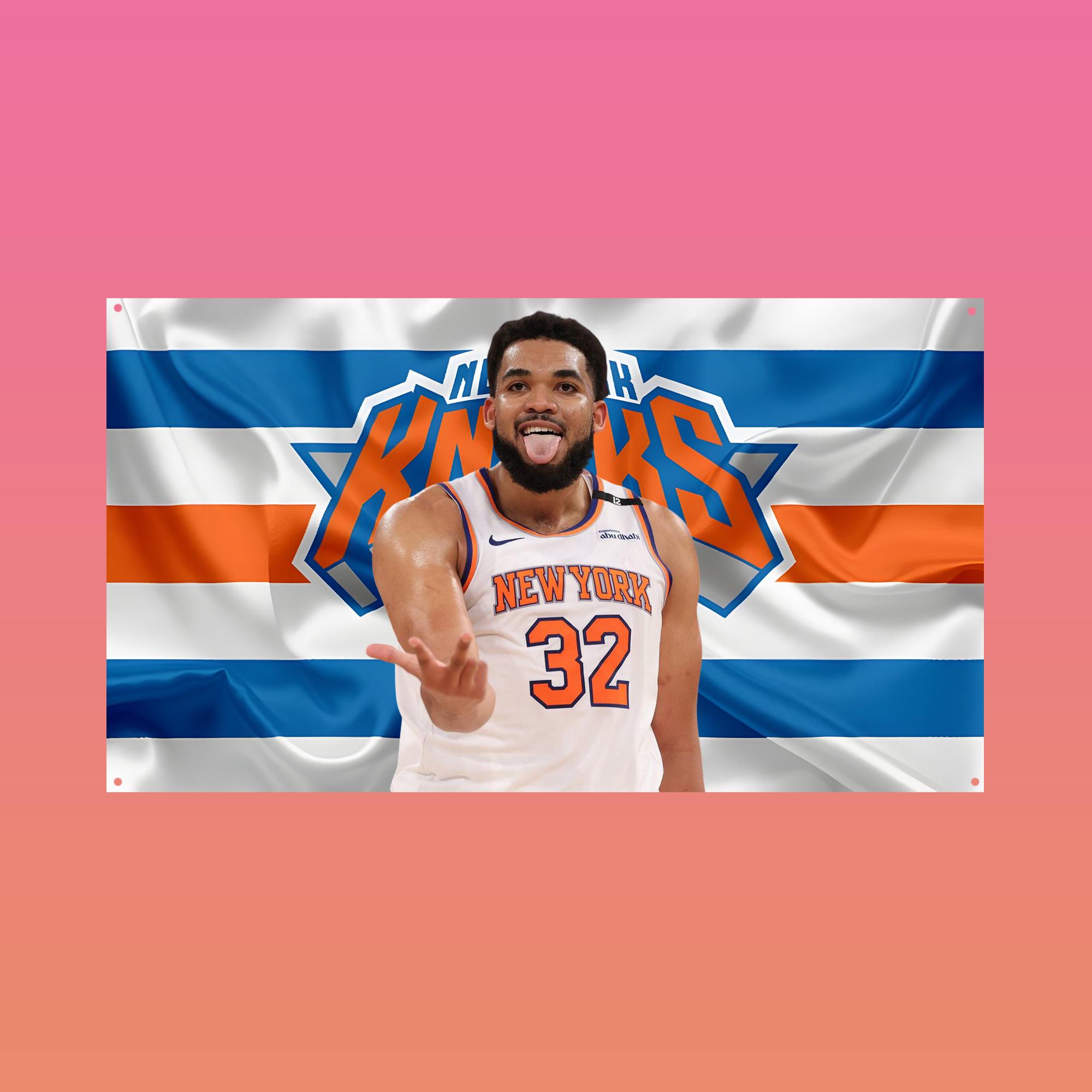 Karl-Anthony Towns Flag, New York Basketball Champions Banner, KAT Fan Wall Decor, 2026 Victory Room Flag