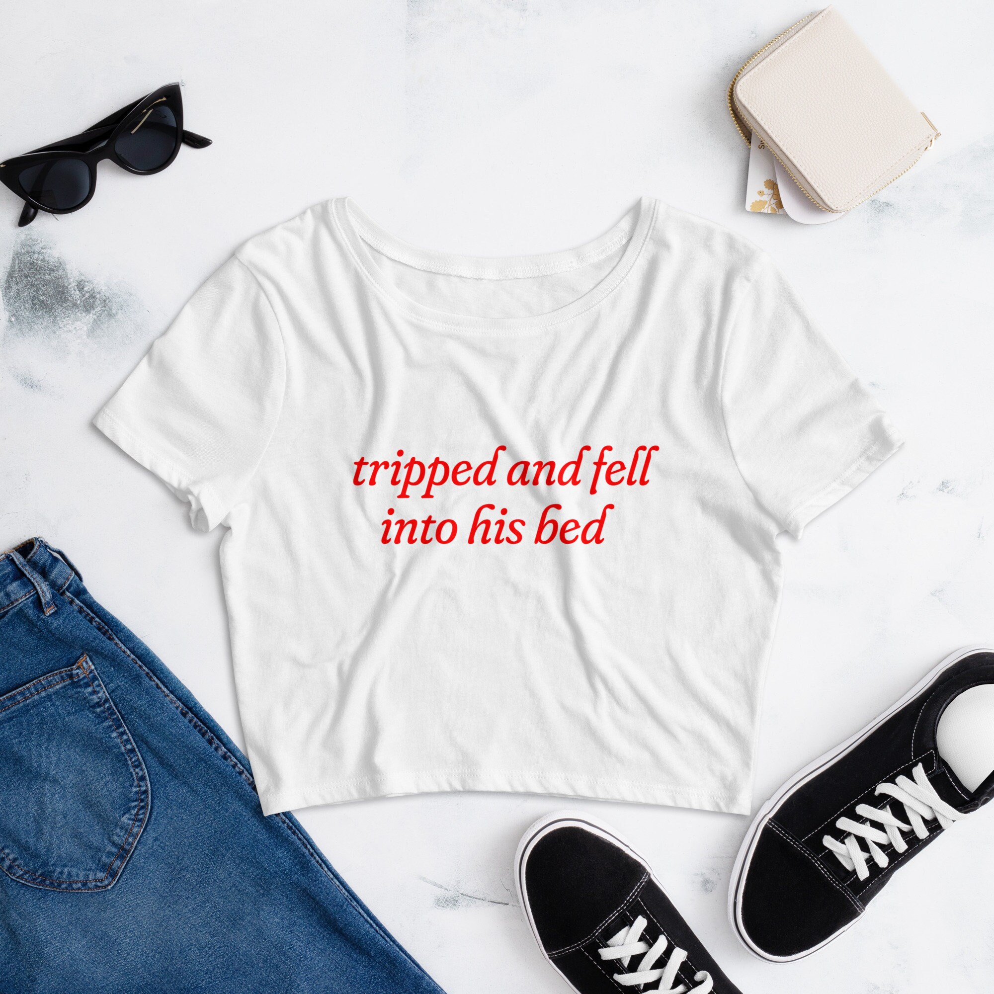 Bad Idea Right Crop Top (Thin, Comfy Material)