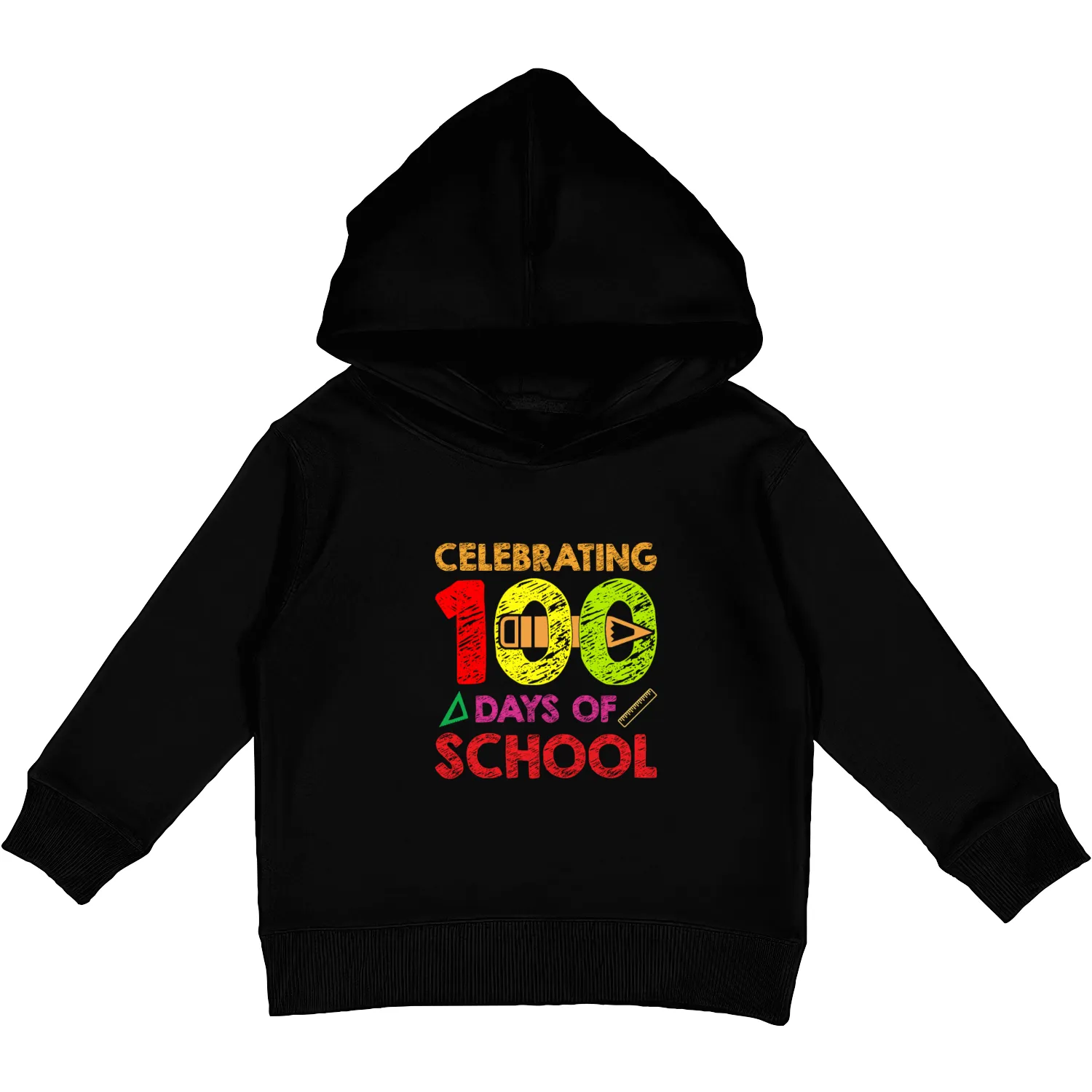 celebrating 100 days of school Kids Pullover Hoodies