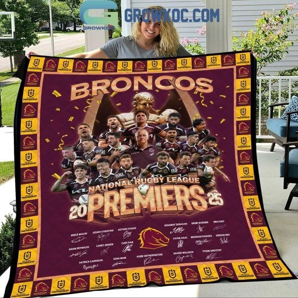 Brisbane Broncos National Rugby League Premiers Quilt