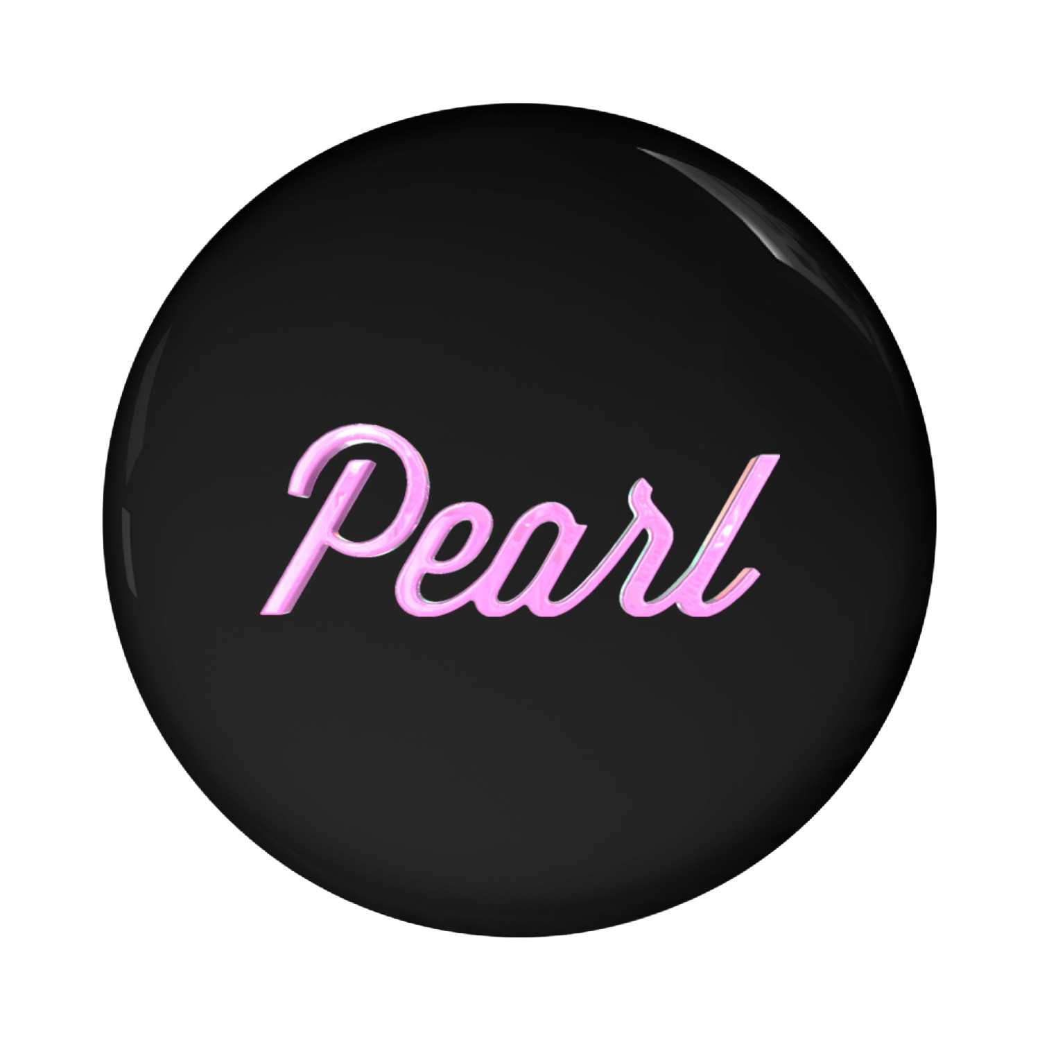 Pearl Stylized Text Pin Buttons