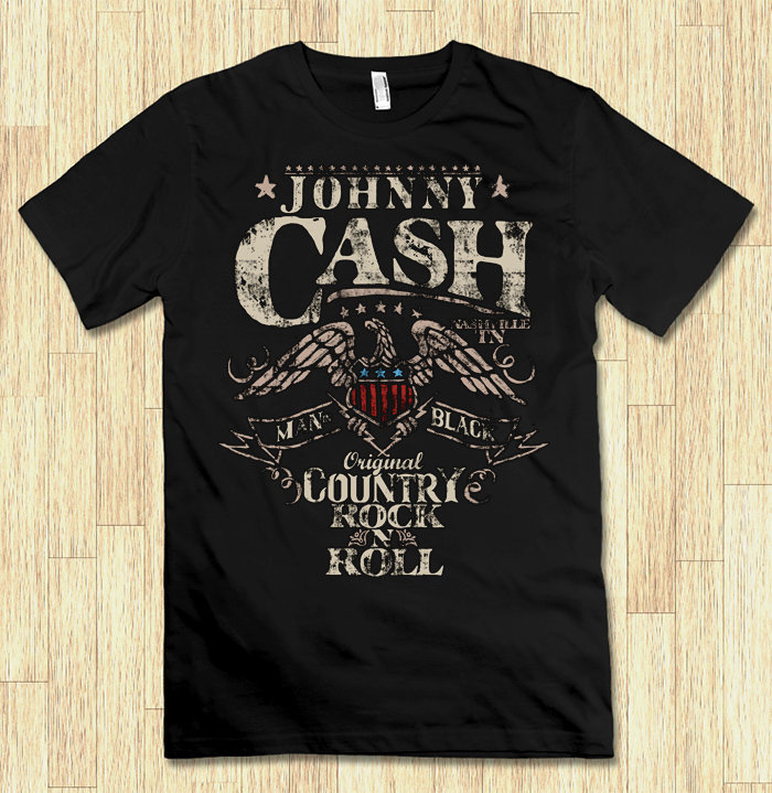 Johnny Cash Rock & Roll Vintage T-Shirt