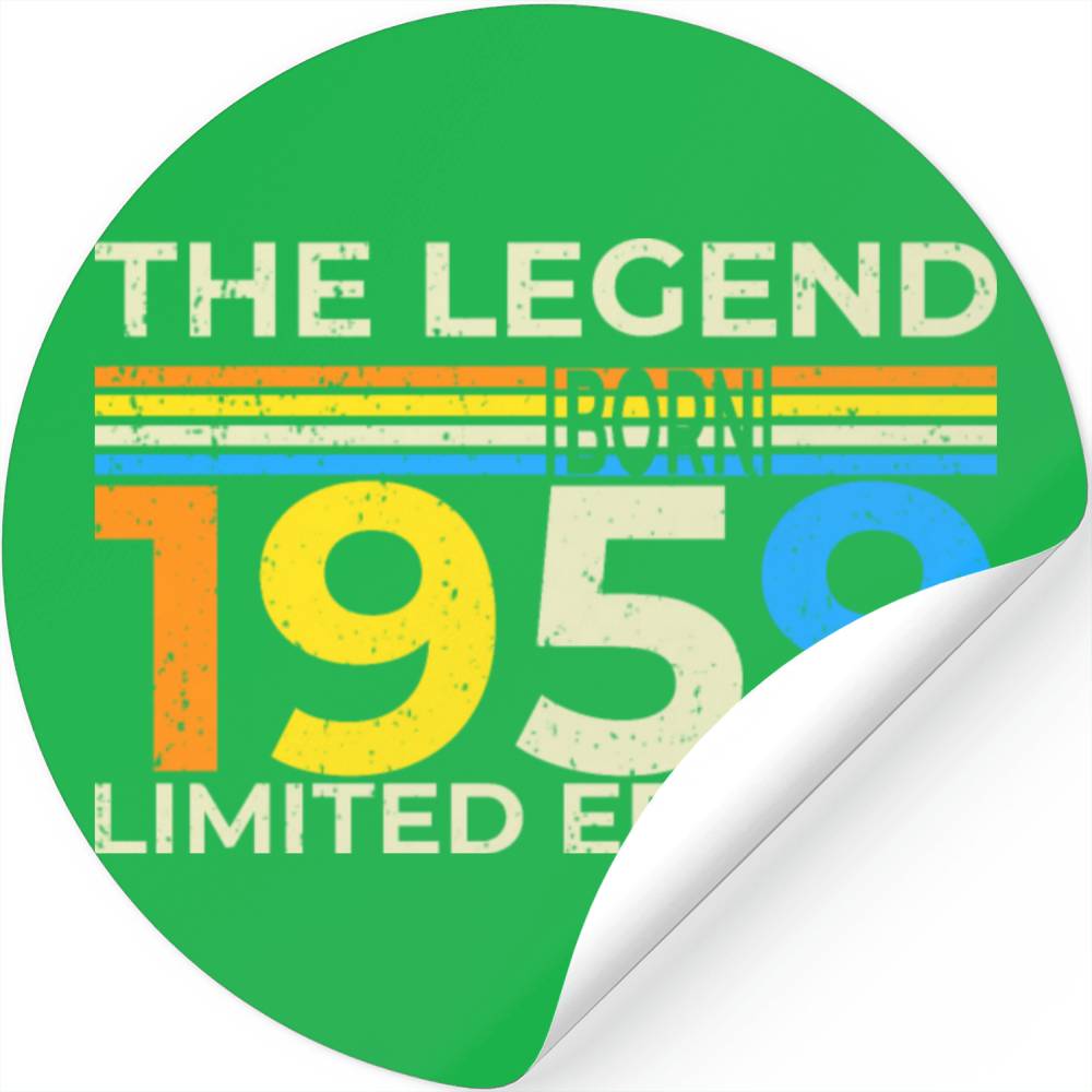 The Legend 1959 Born Limited Edition Stickers