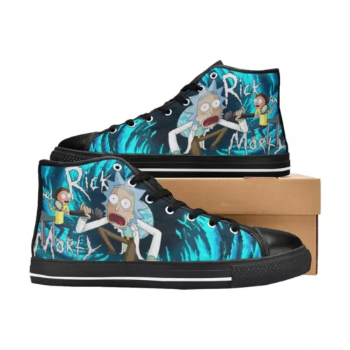 Rick & Rickandmorty Sneakers High Top Canvas Casual Shoes