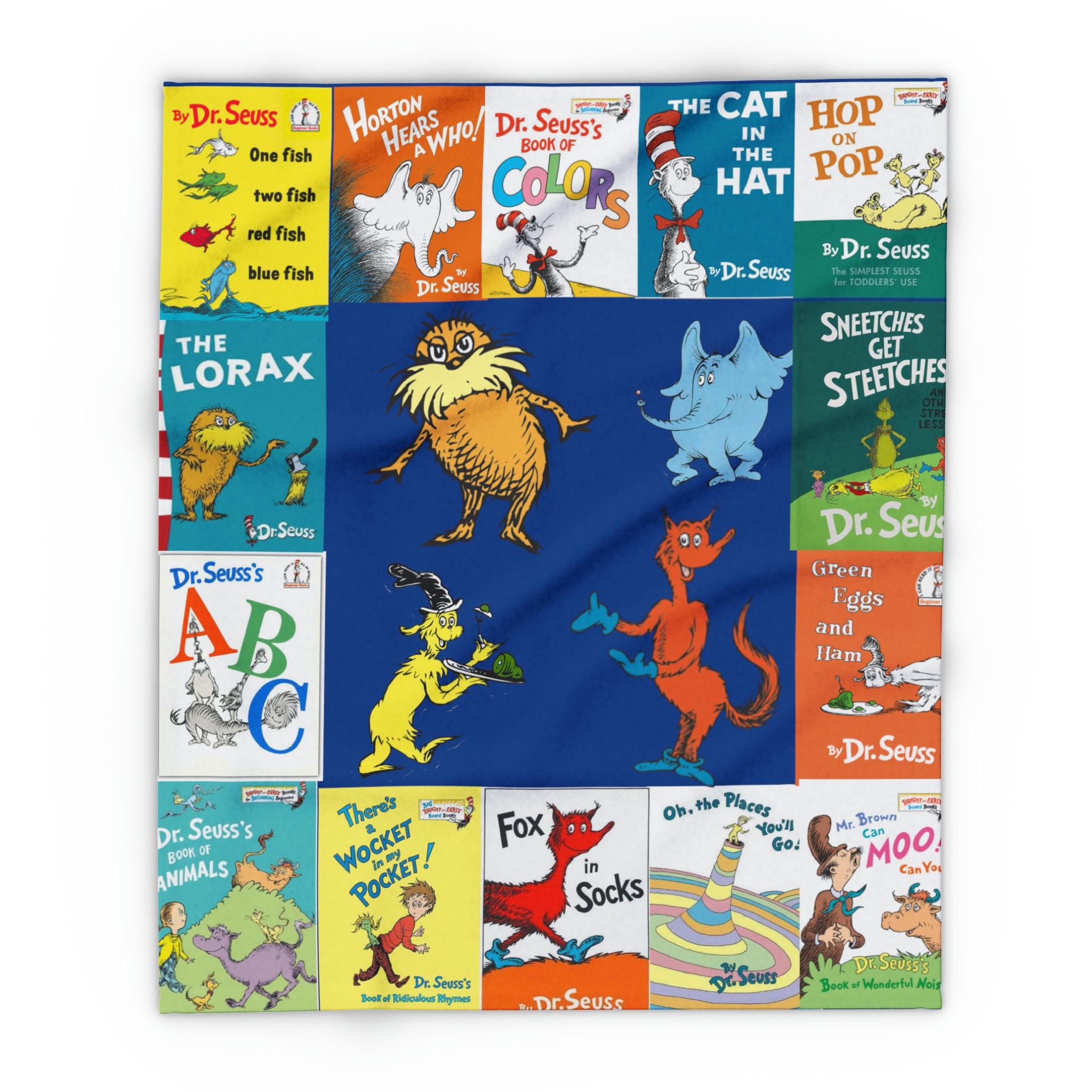 Seuss Geisel Fleece Blanket