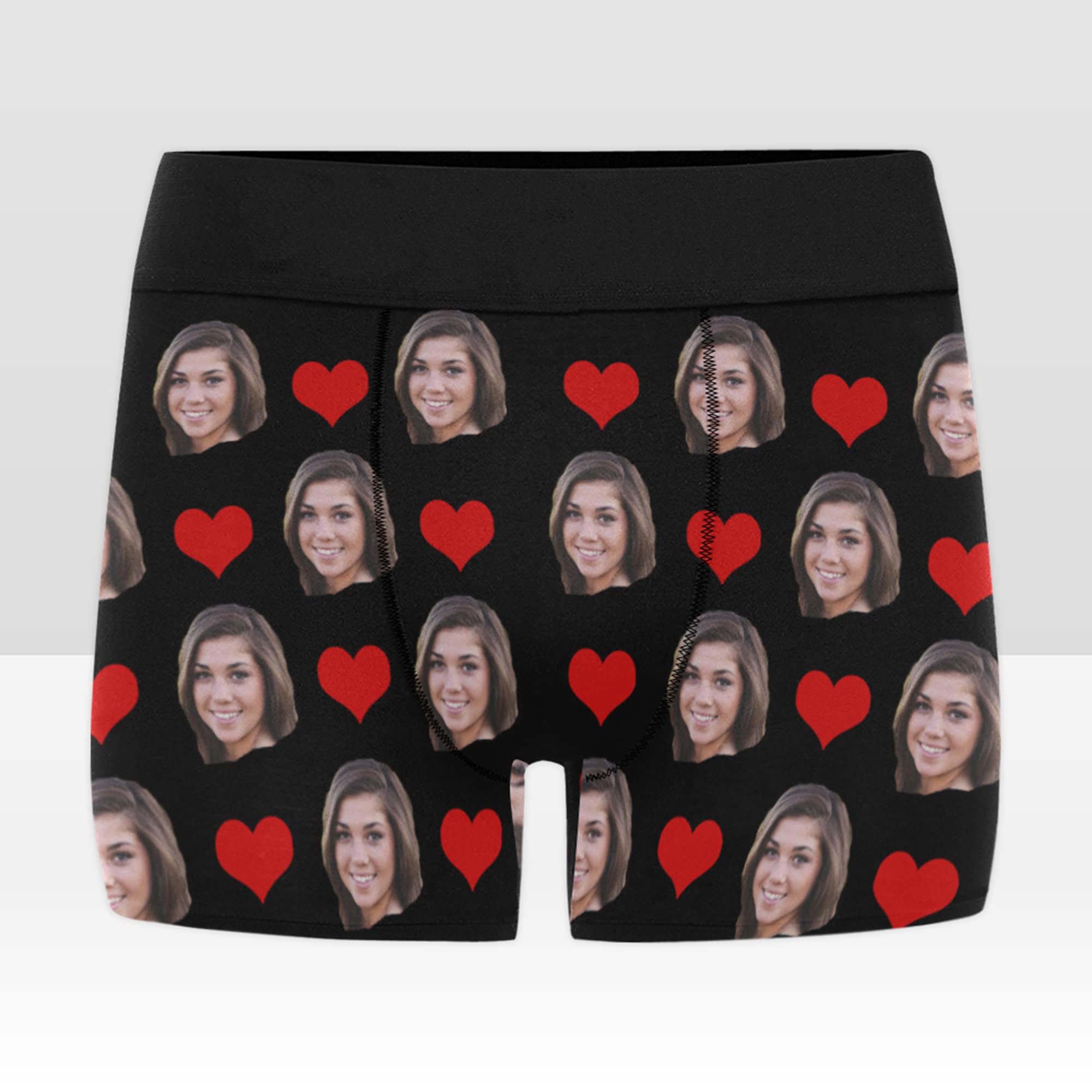 Personalized boxers briefs with picture, custom underwear, briefs with photo, gift for husband, boyfriend Wedding gift, Valentine's day gift