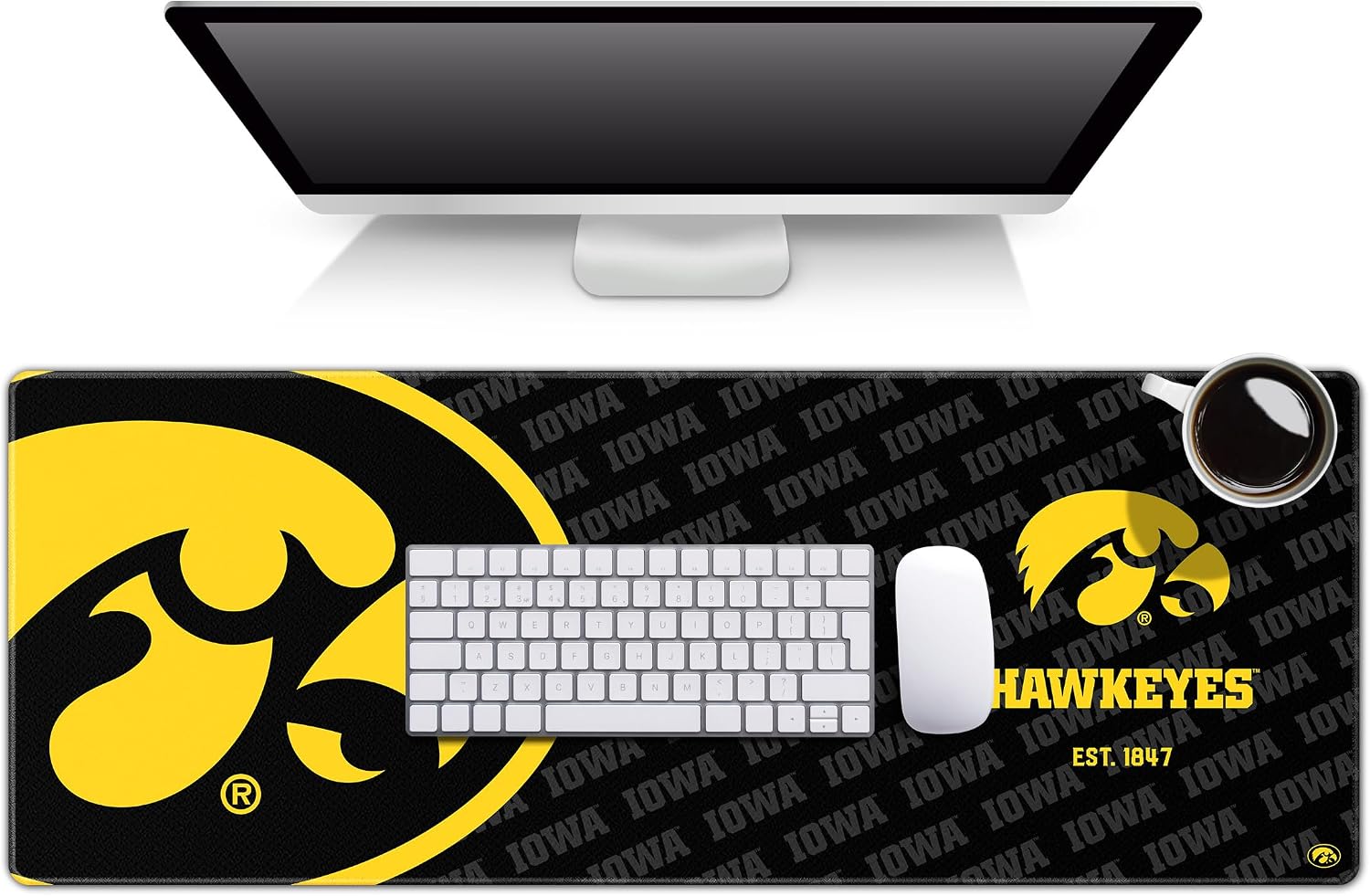NCAA Iowa Hawkeyes Logo Desk Mat