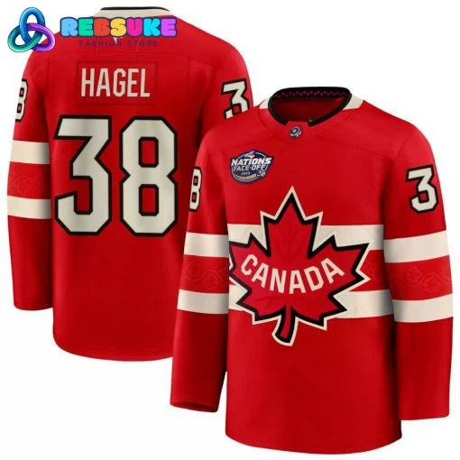 Cana da Hockey 4 Nations FaceOff Brandon-Hagel 38 Men's Hockey Jersey