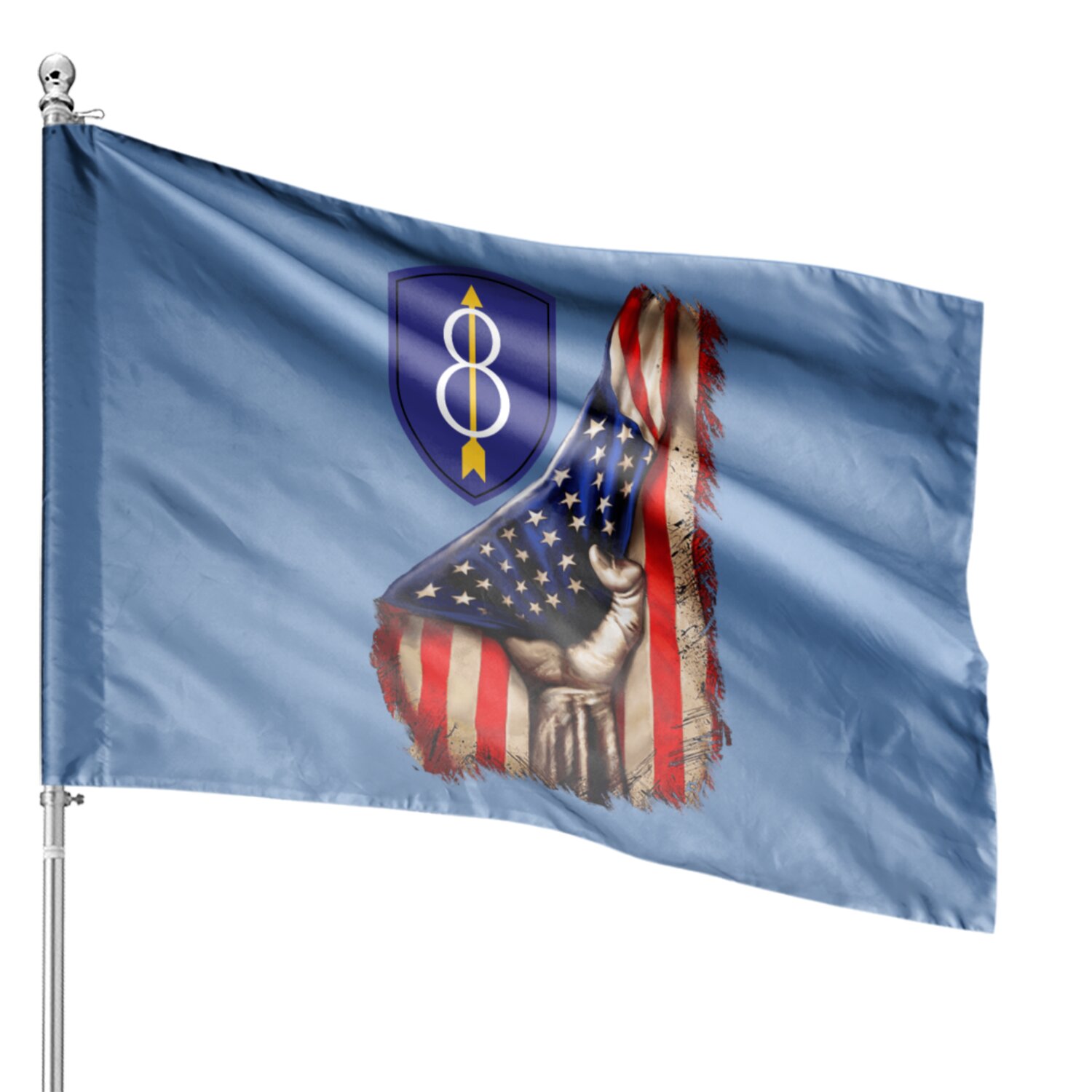 8th Infantry Division American Flag