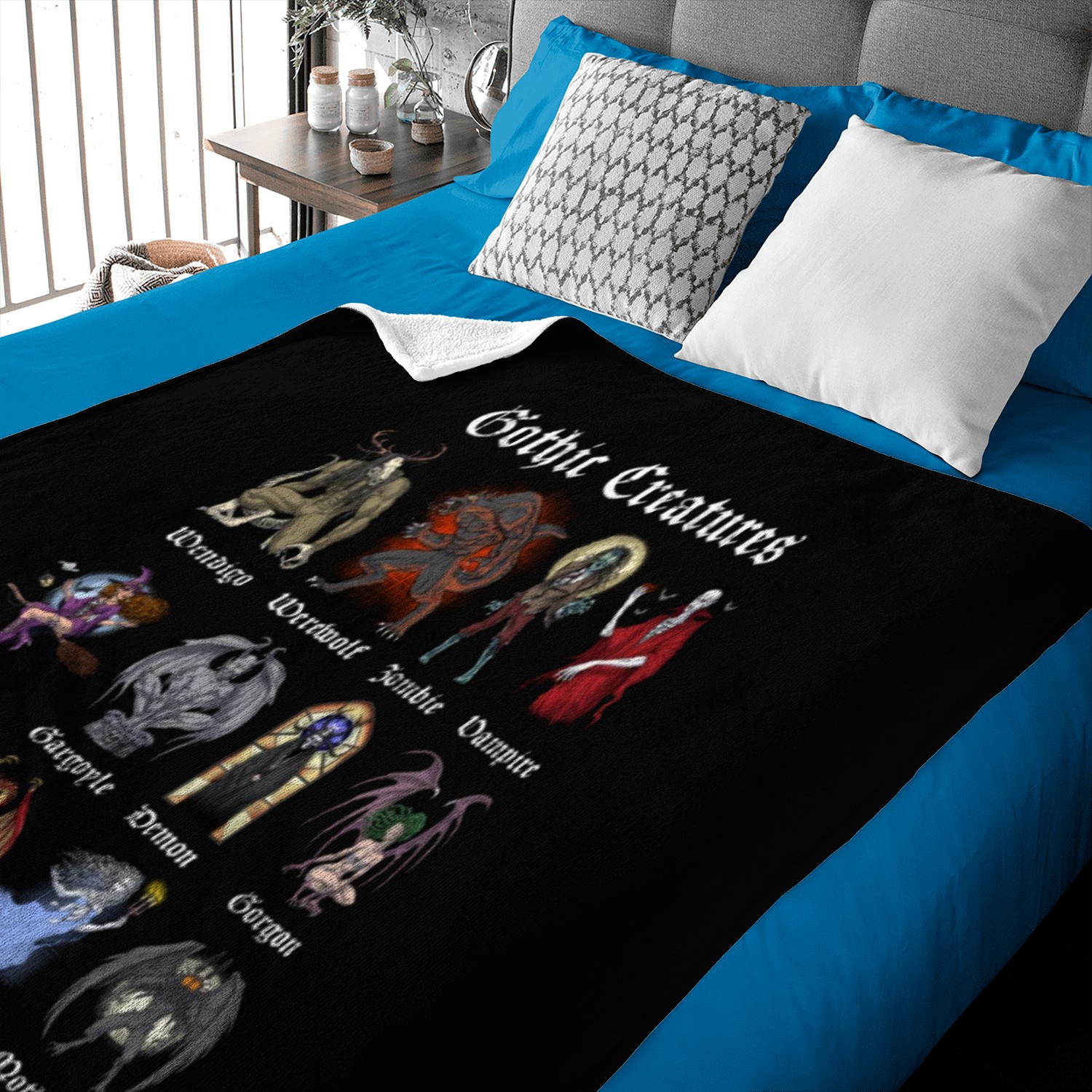 Cryptid Mythical Creatures Baby Blankets