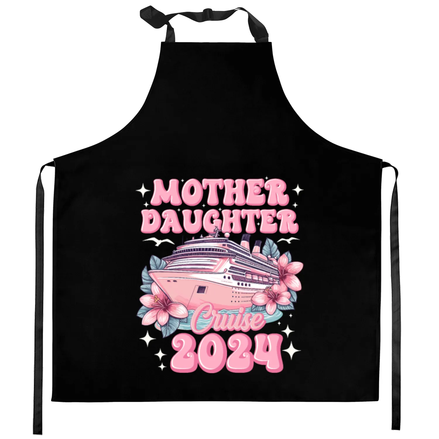 Mother Daughter Trip 2024 Cruise Vacation Mom Matc Kitchen Aprons