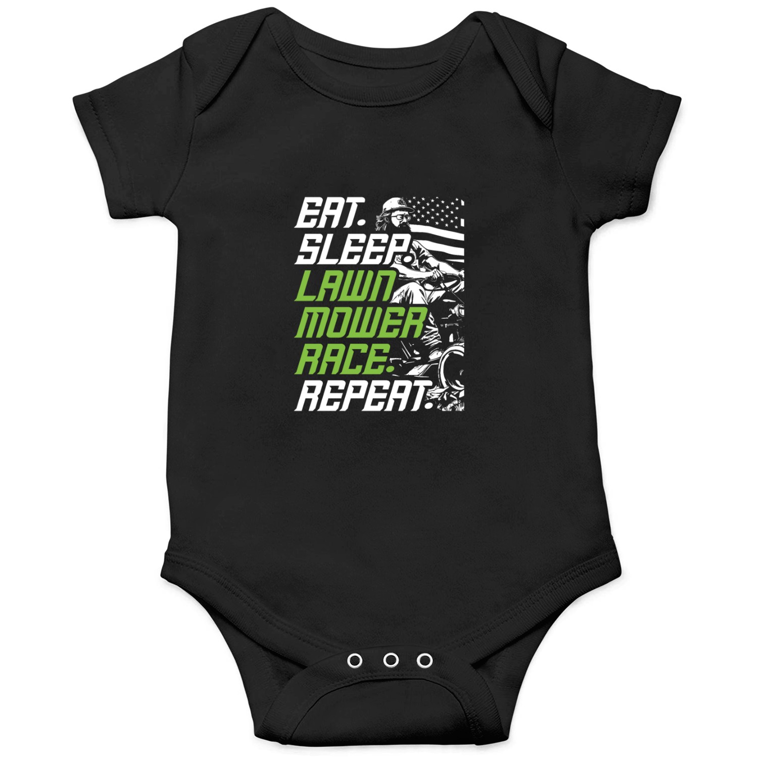 Lawn Mower Racing Onesies